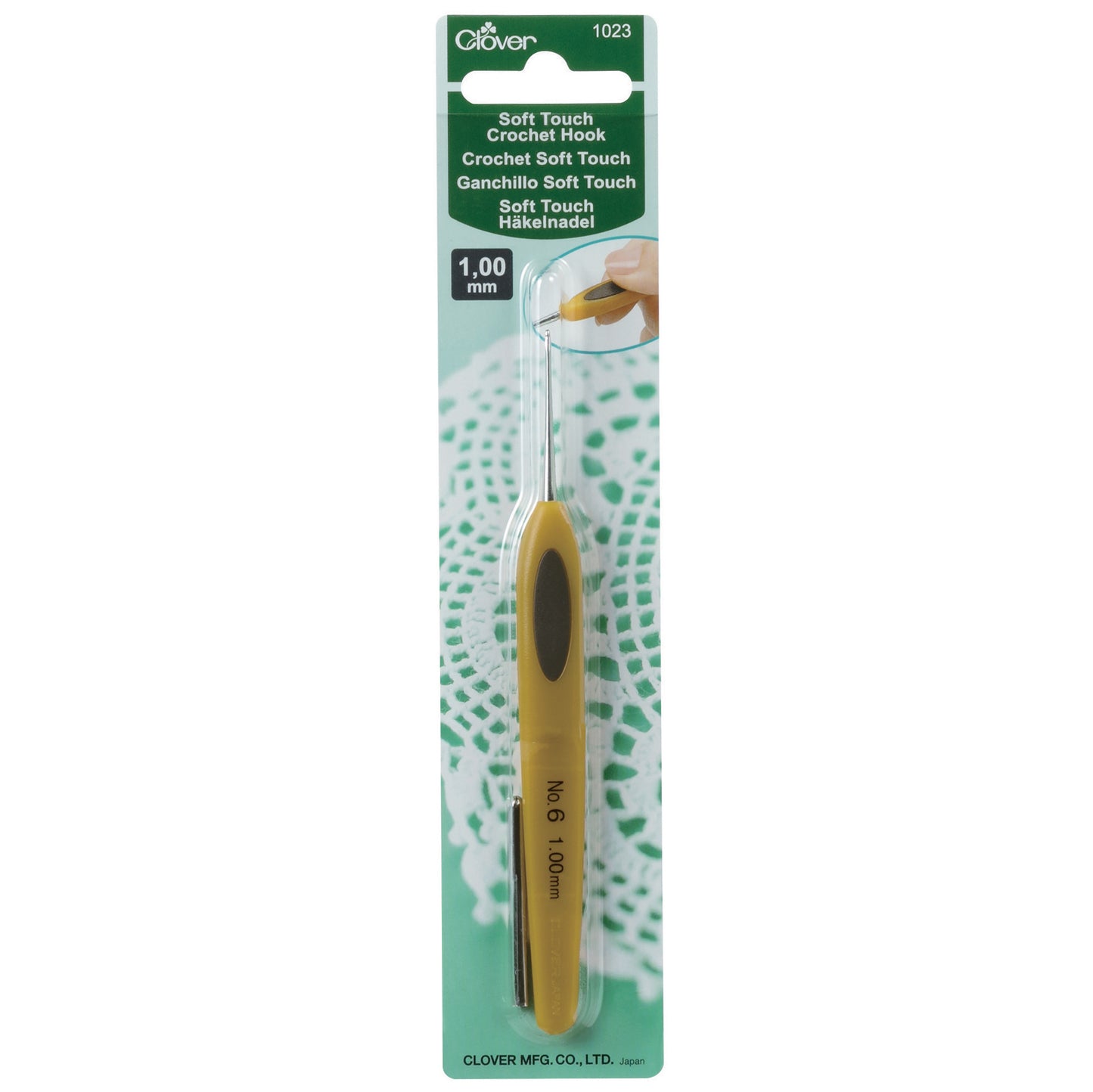 Clover Crochet Hook: Soft Touch: (0.5mm to 1.75mm)