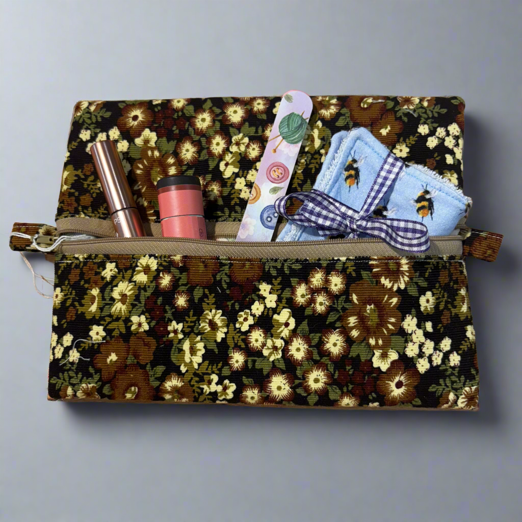 Make up bag - Vintage Brown