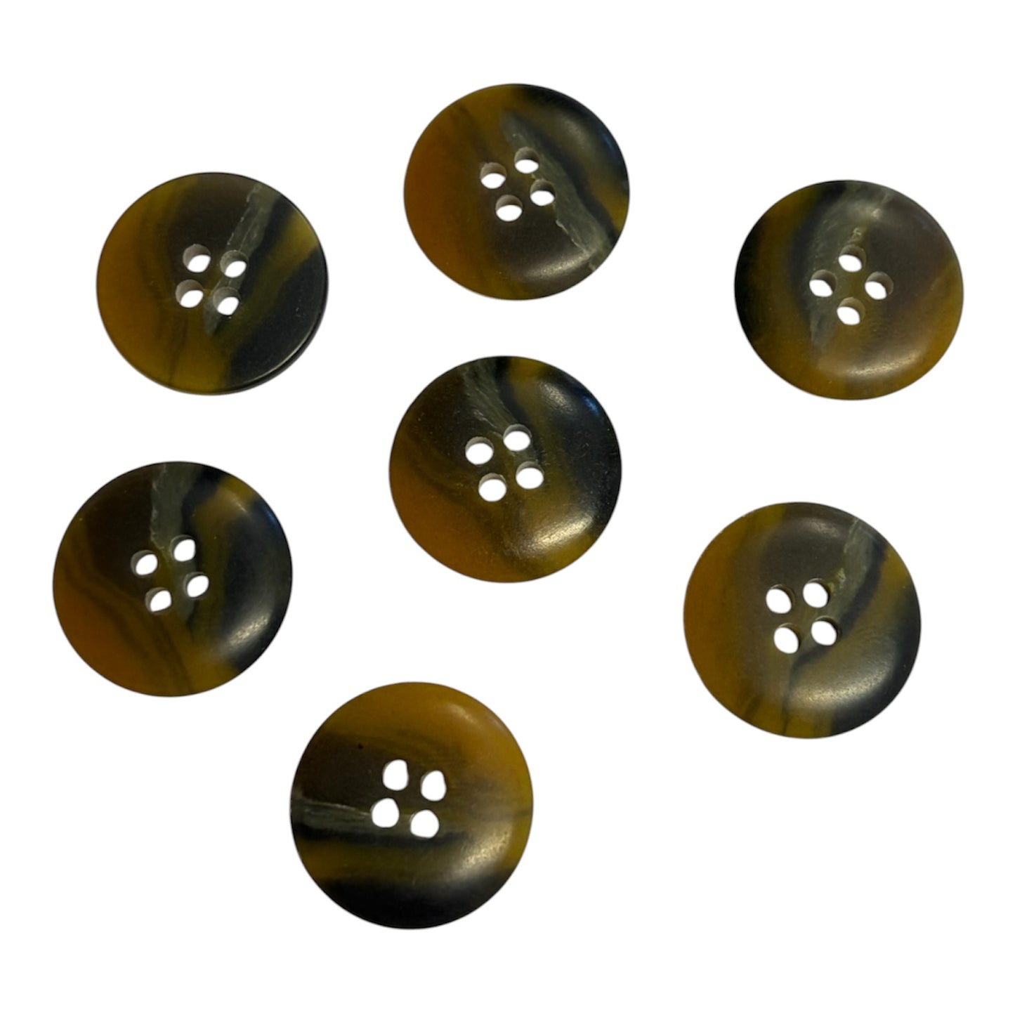 19mm Tortoiseshell style 2 Hole Button