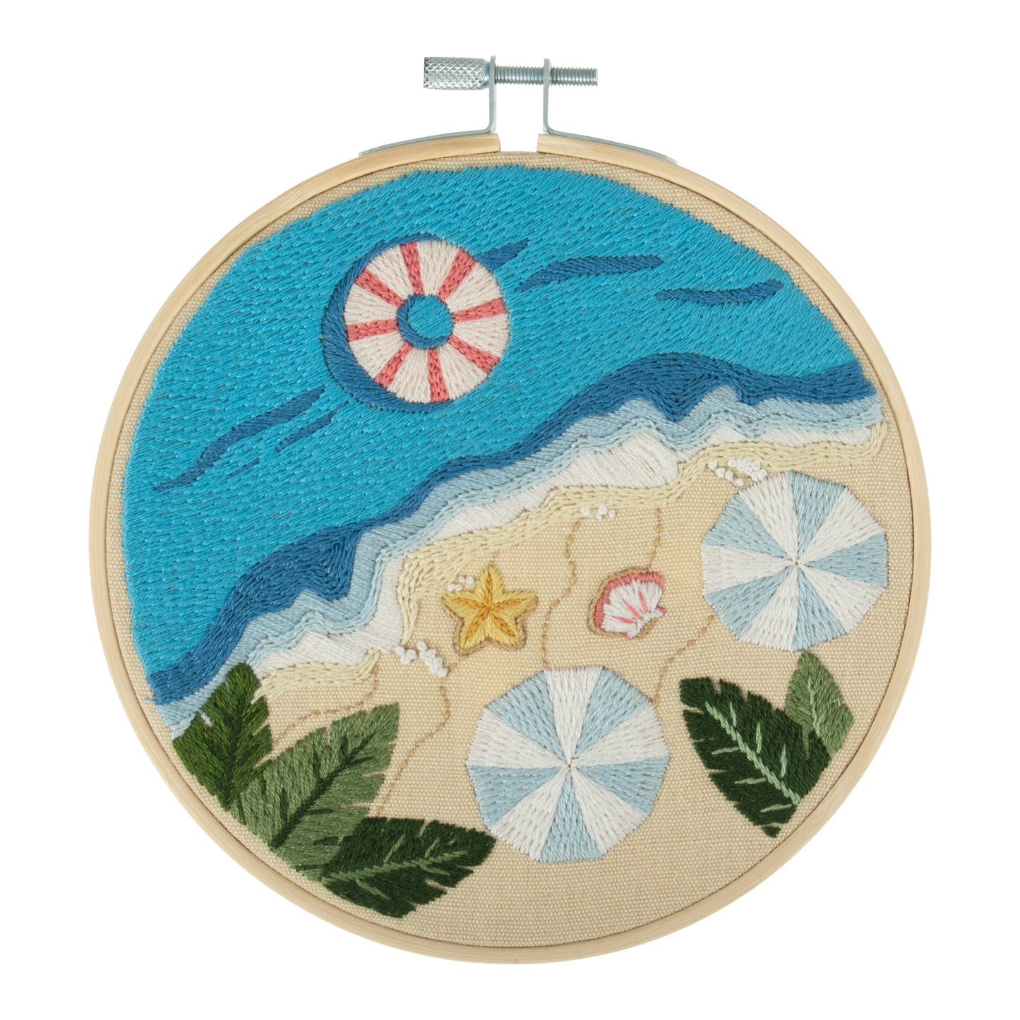 Trimits Beach Embroidery Hoop Kit