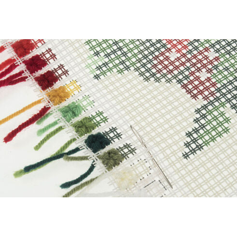 Cross Stitch Cushion Kit: Poinsettia