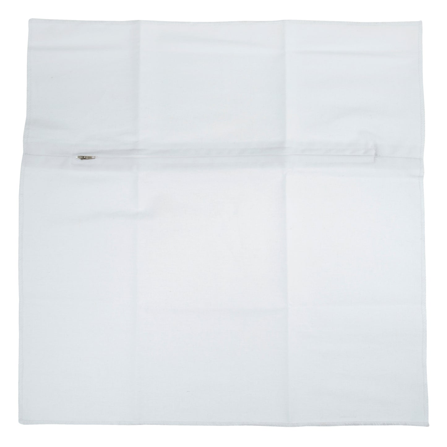 Trimits : Cushion Back with Zipper: 45 x 45cm (18 x 18in): White