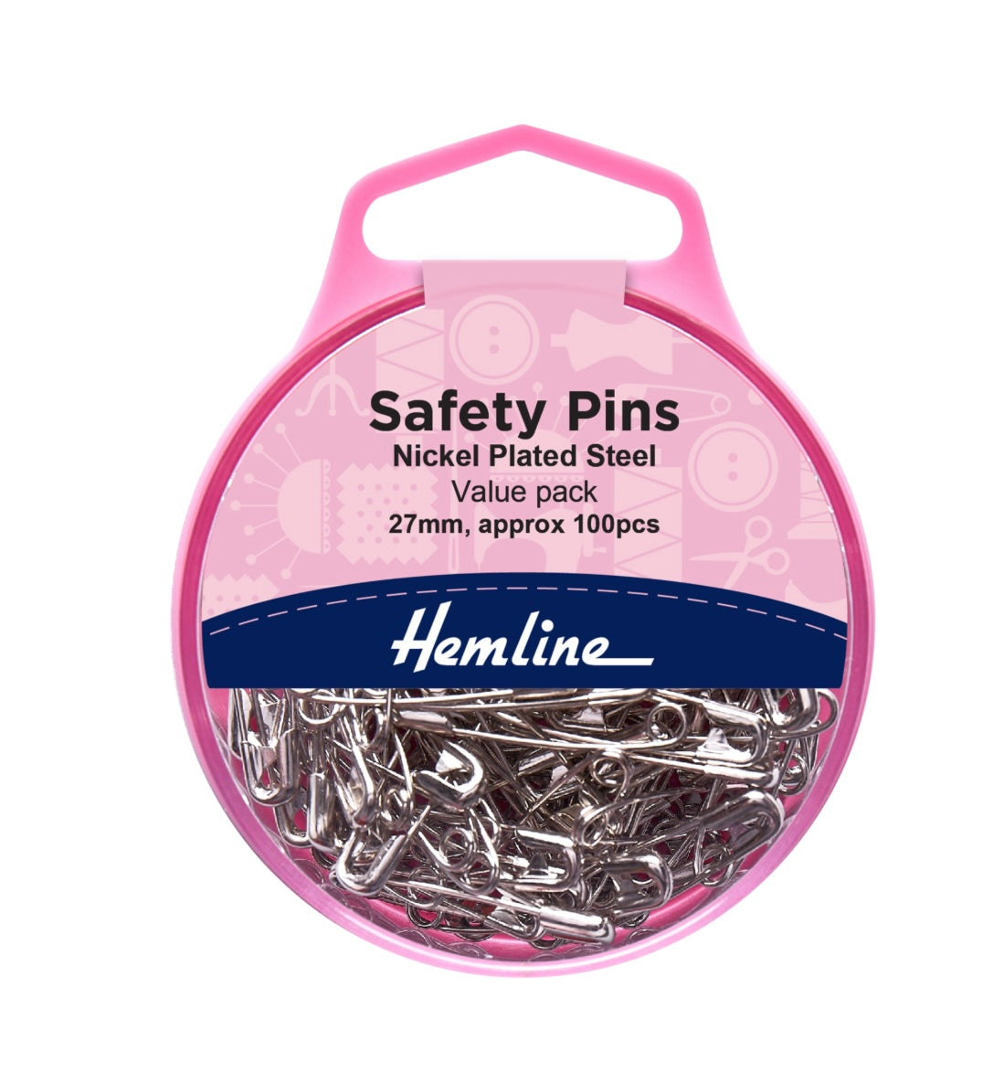Hemline Safety Pins - 100pcs