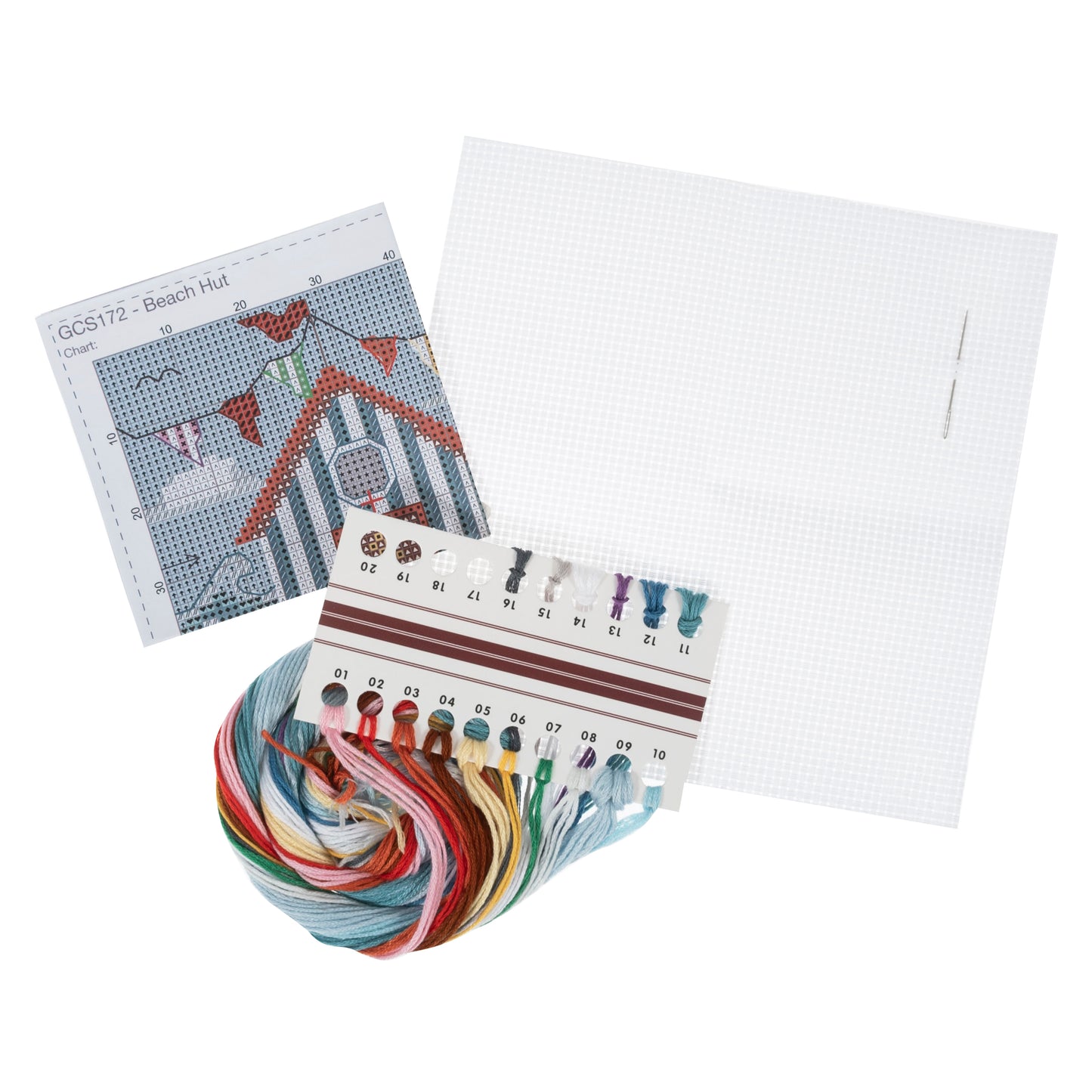 Counted Cross Stitch Kit: Beach Hut