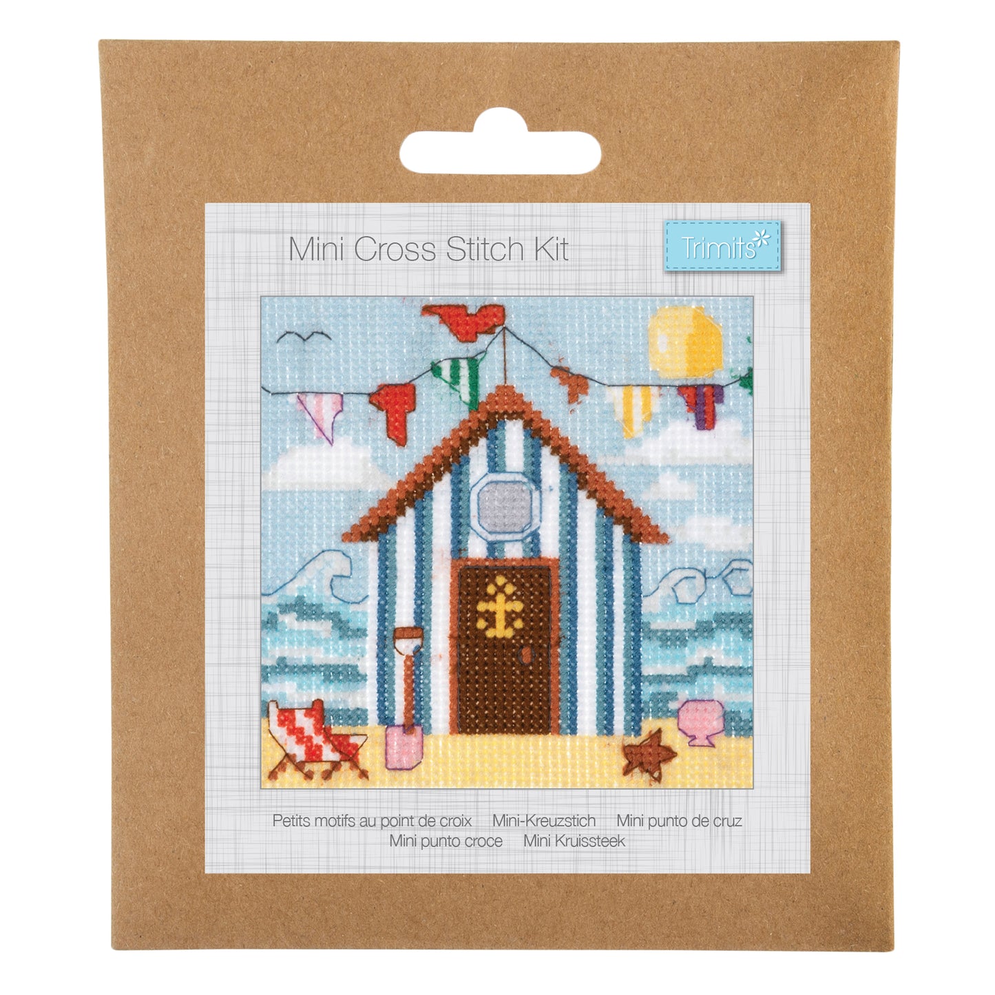 Counted Cross Stitch Kit: Beach Hut