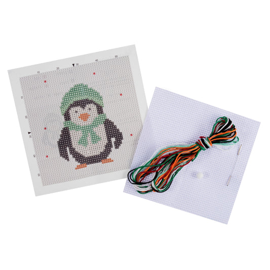 Trimits Christmas Penguin Cross Stitch Kit