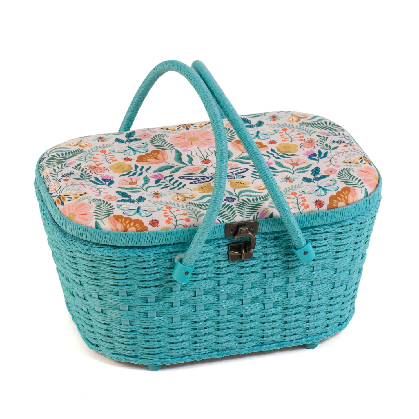 Wicker Basket Sewing Box