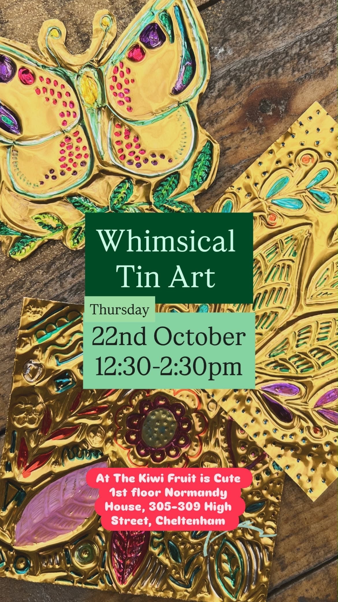 Whimsical Tin Art Session - 22/10/2026