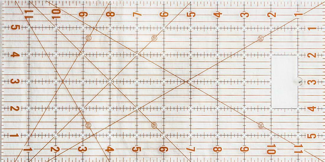 Quilting Ruler 12 x 6 inches