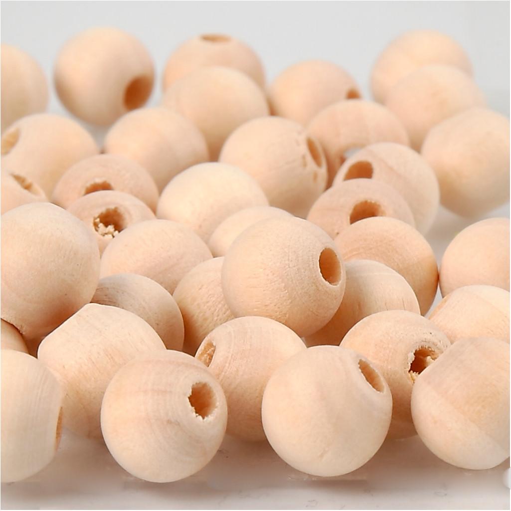 10mm Natural Wooden Beads
