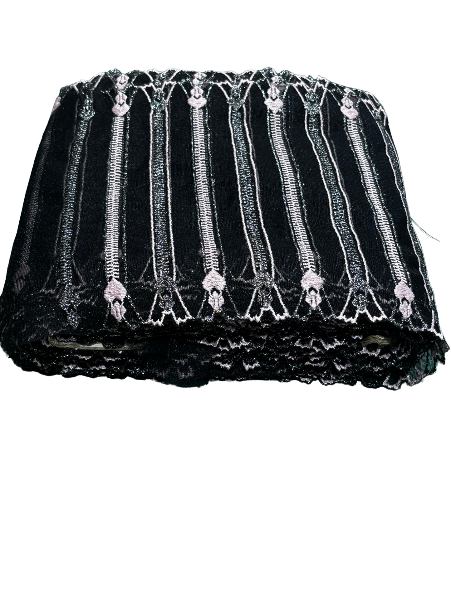 20cm Zipper Lace Trim (Price Per 25cm)