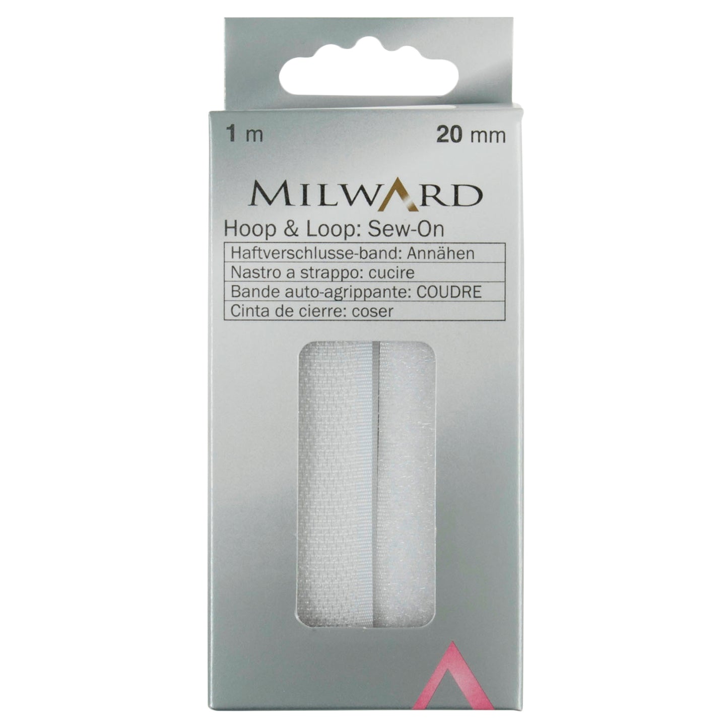 Milward Hook & Loop, Sew-On - 20mm x 1m