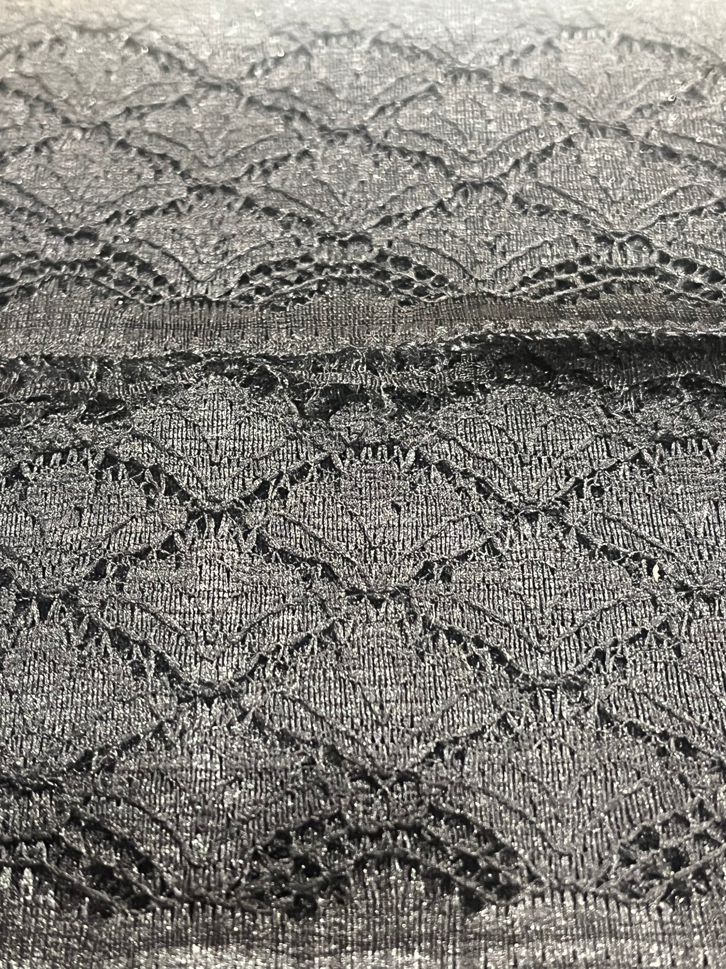 160mm Lace Trim - Black (Price Per Metre)