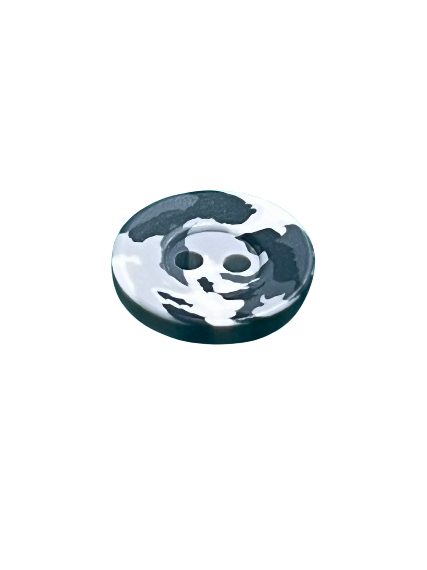 16mm 2 Hole Camouflage Button - Grey