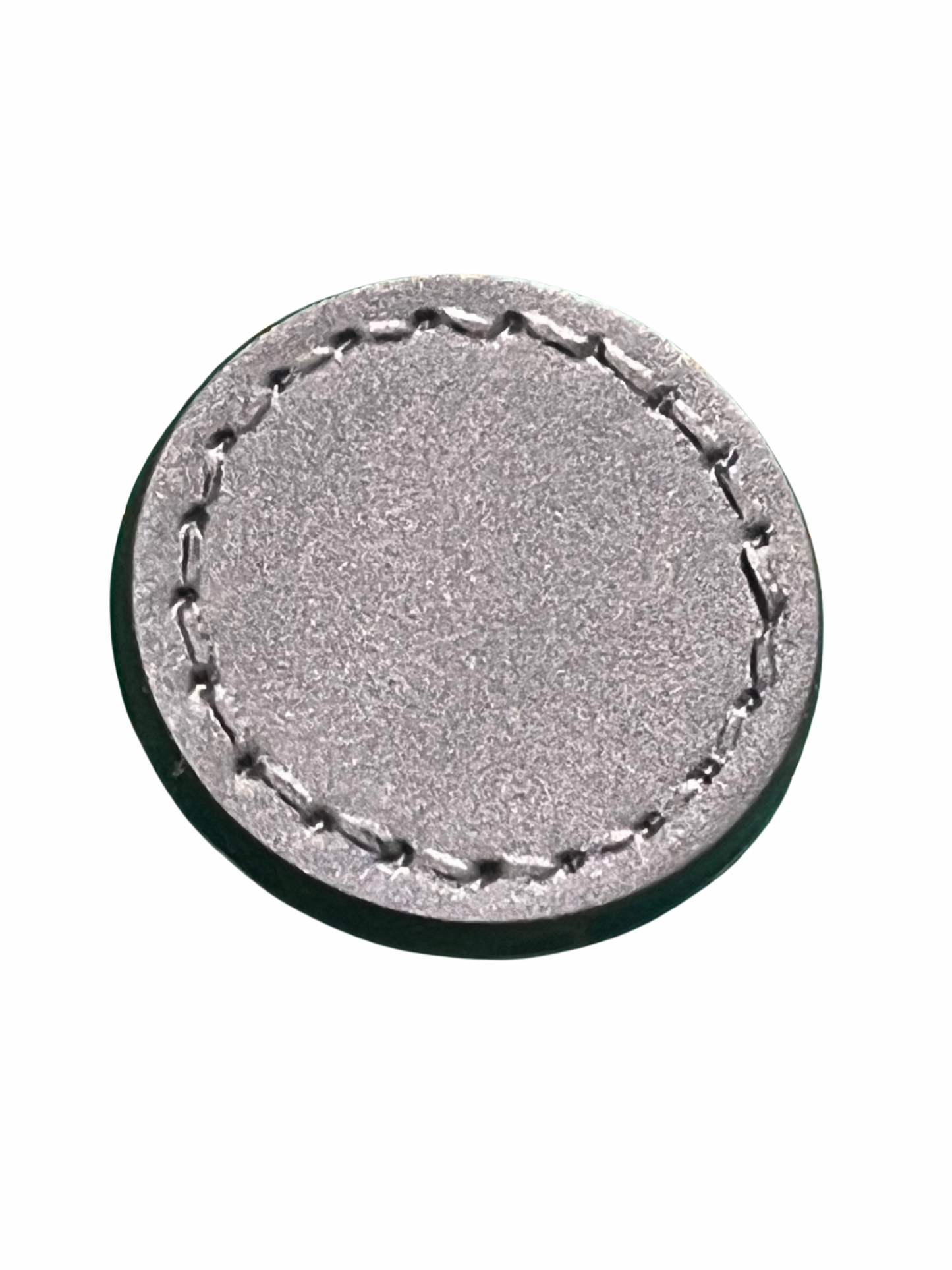 21mm Stitched Edge Shank Button - Grey