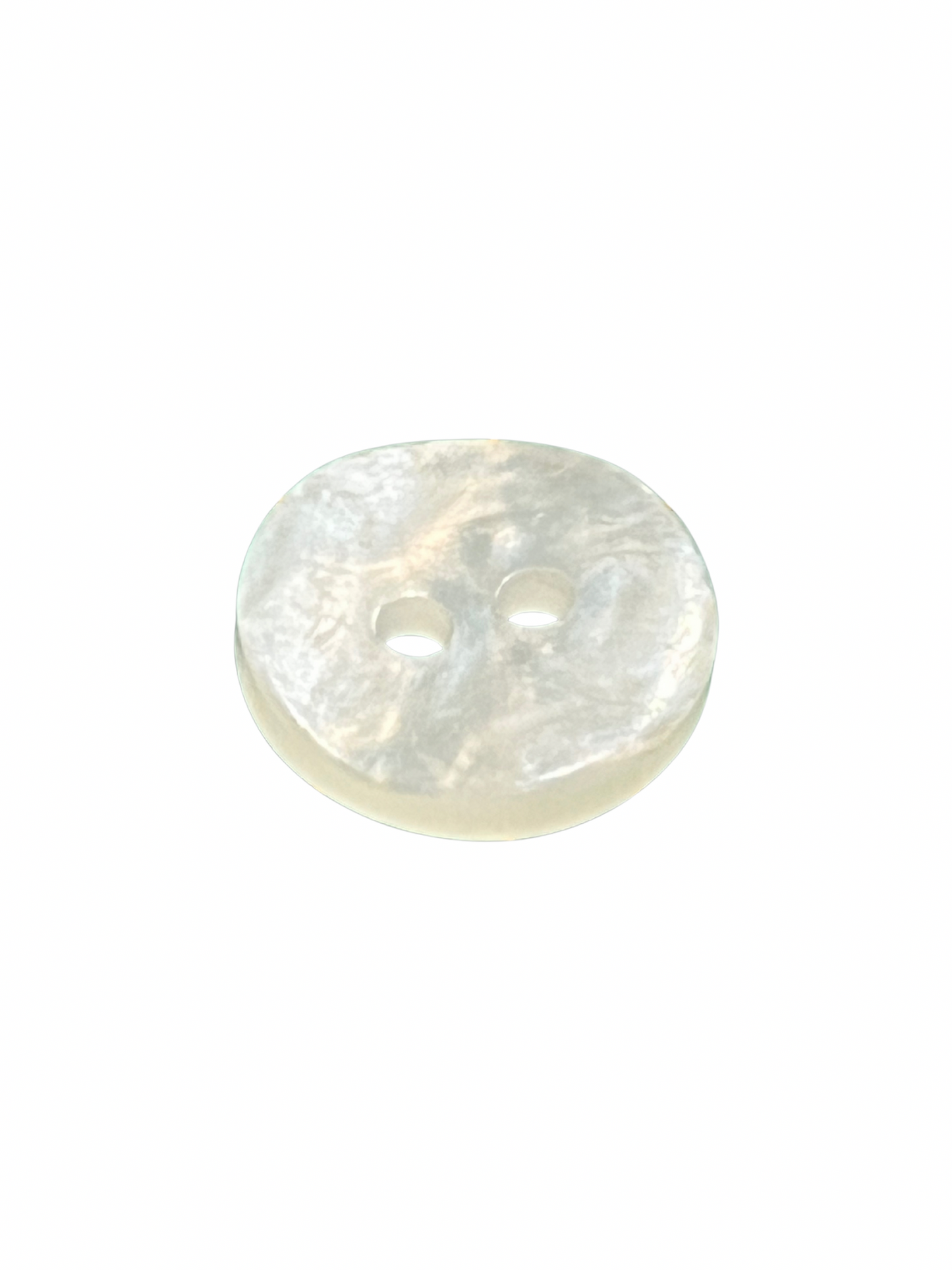 12mm 2 Hole Pearlised Button - Ivory