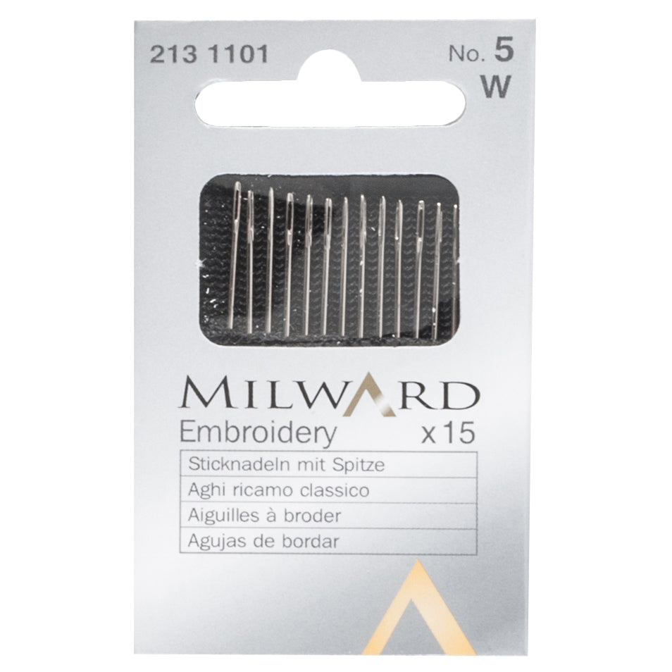 Size 5 Hand Sewing Needles: Embroidery Crewel