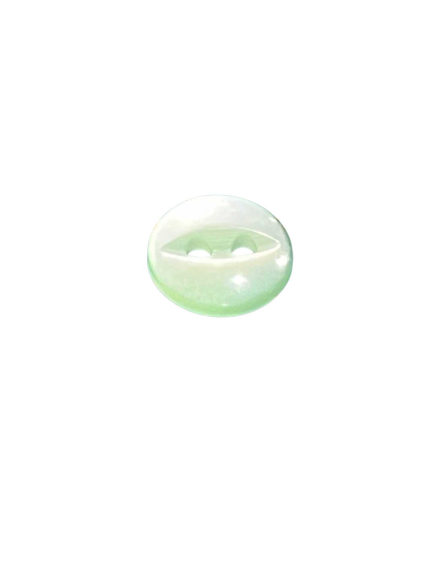 12mm 2 Hole Fish Eye Button - Pale Green