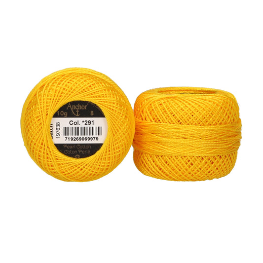 Anchor Pearl Cotton 8 - 10g Ball (10 shades available)