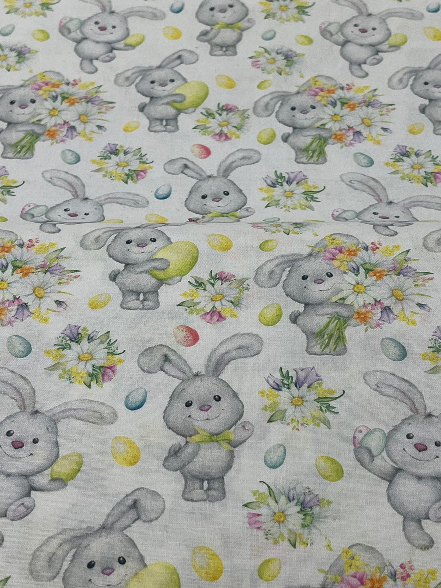 Easter Bunny 100% Cotton 140cm Width (Price Per 25cm)