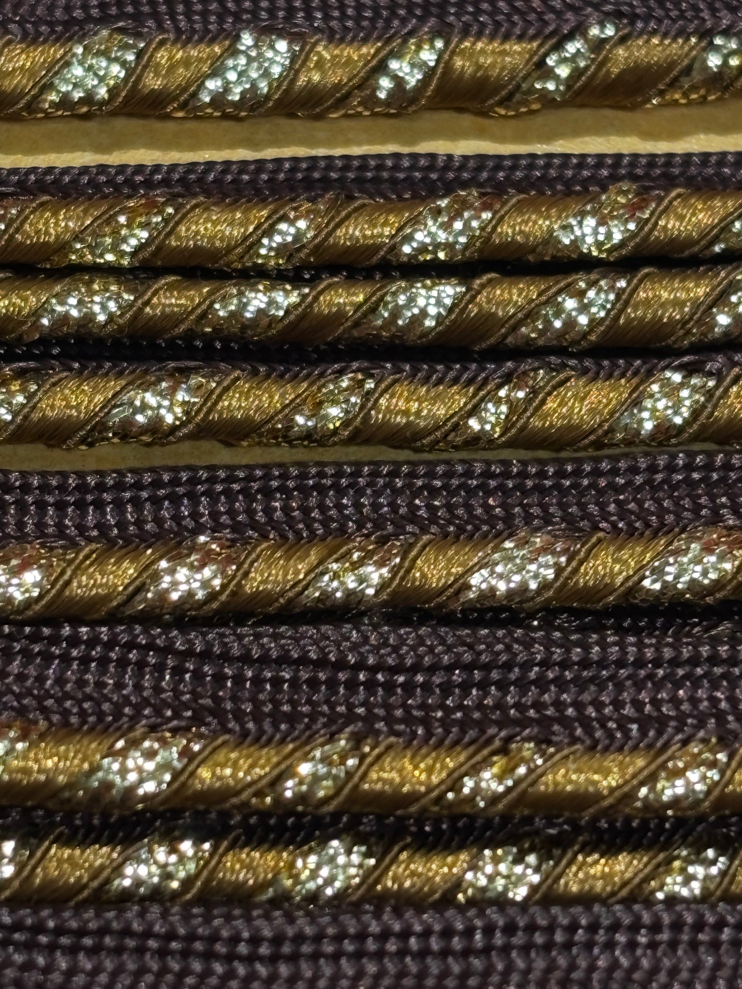 10mm Gold Brown Twist Flange Insertion Piping (Price per 25cm)