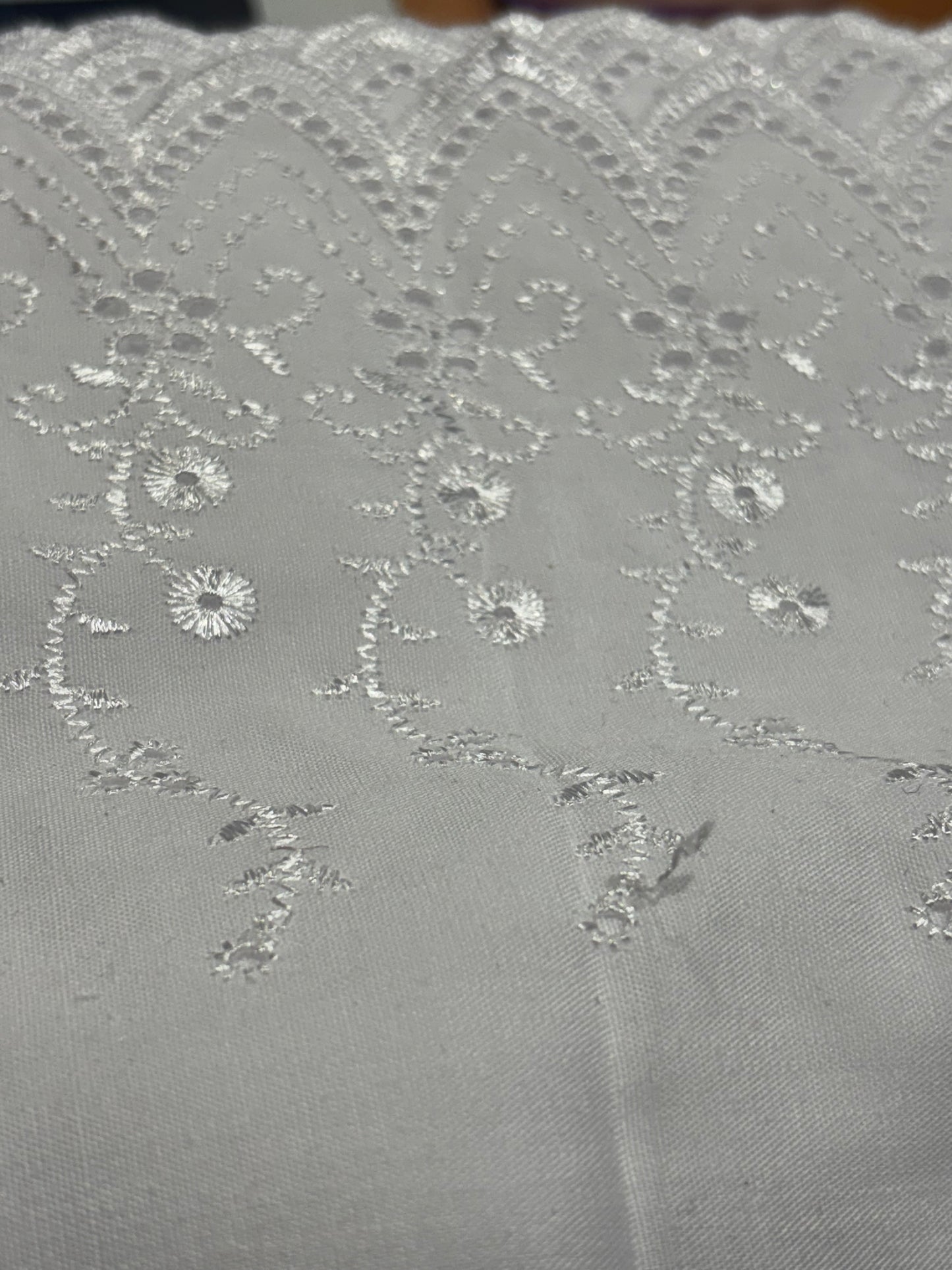 140mm Broderie Anglaise Trim (Price per 25cm)