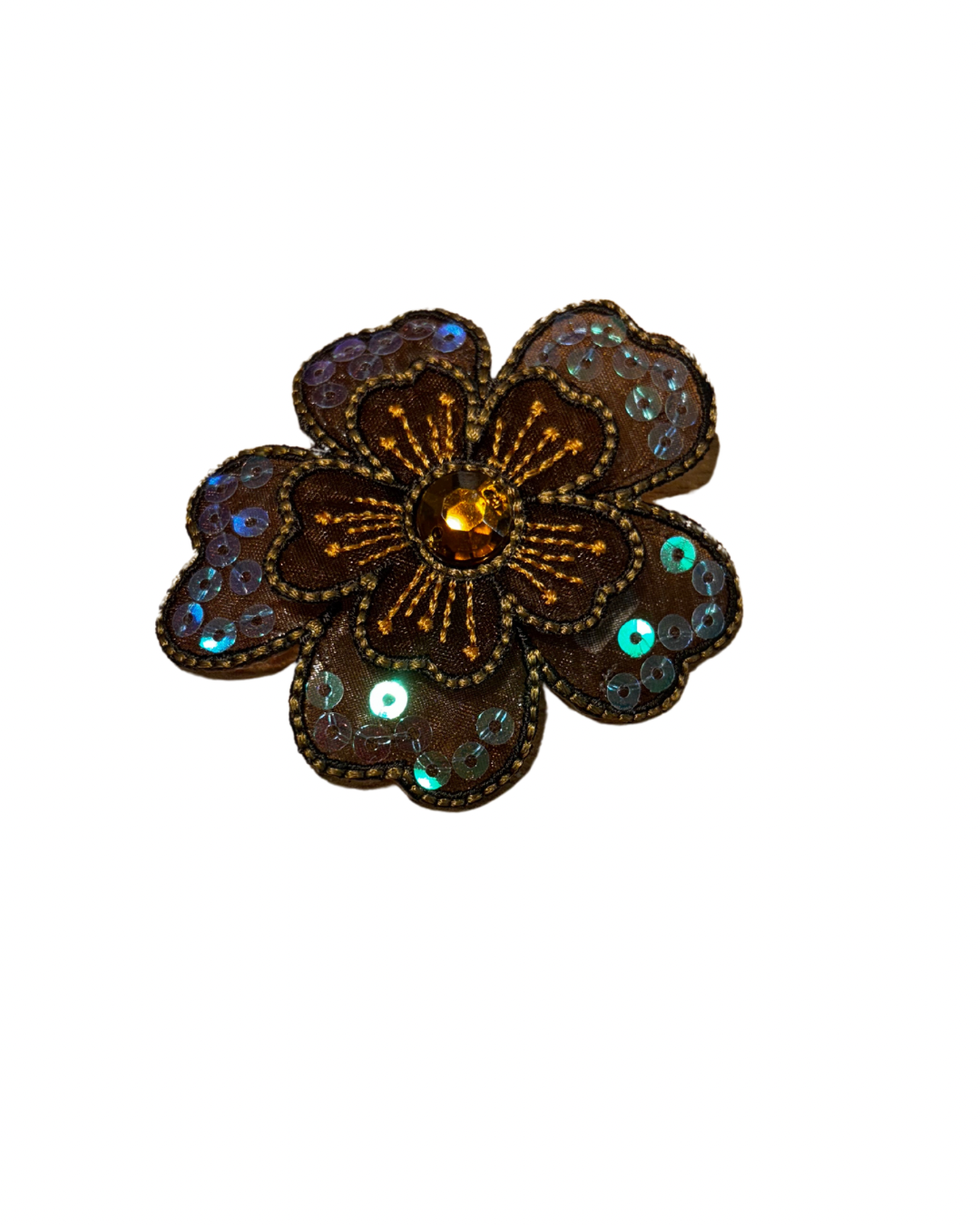 Brown Flower Motif
