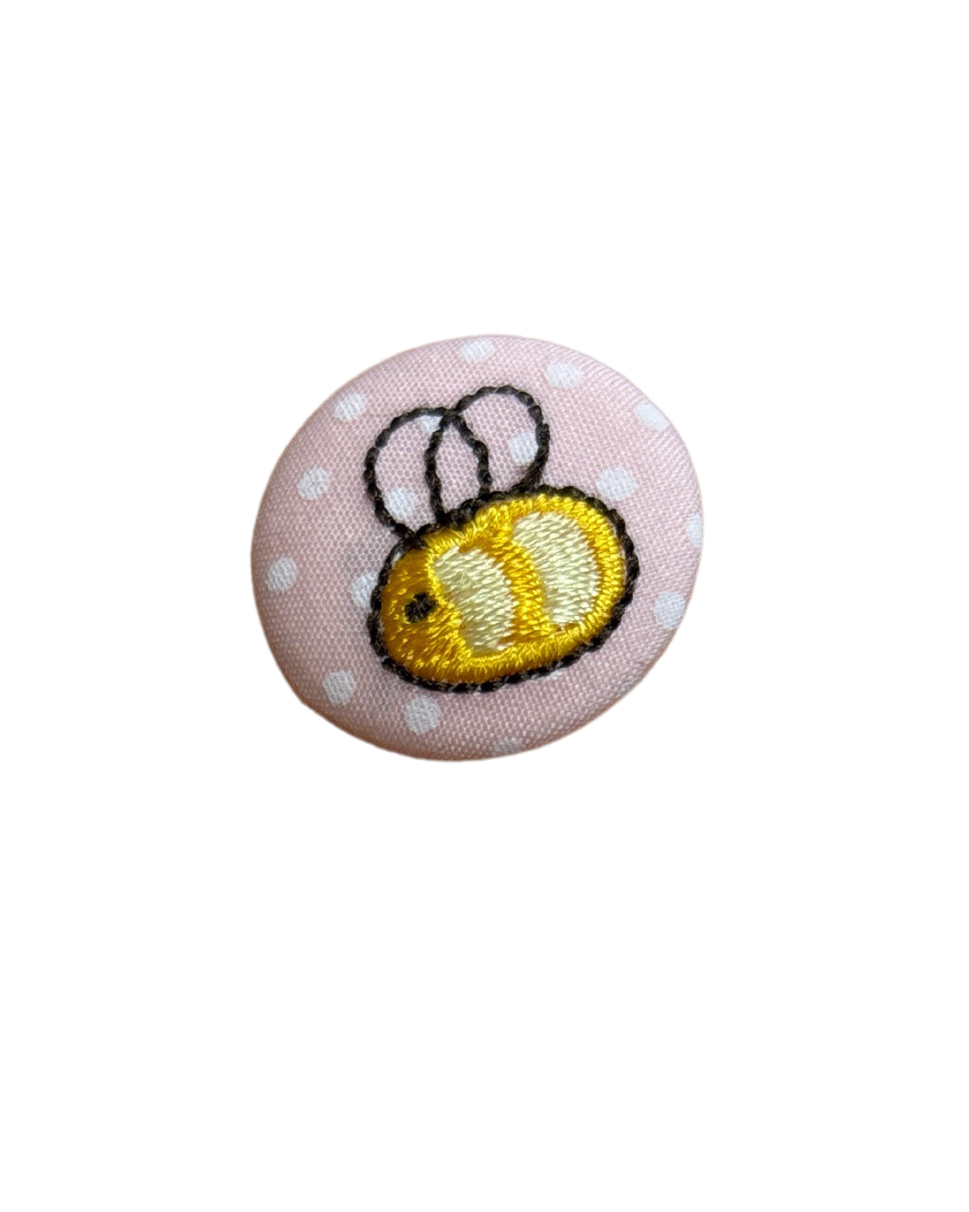 25mm Pink Bee Button