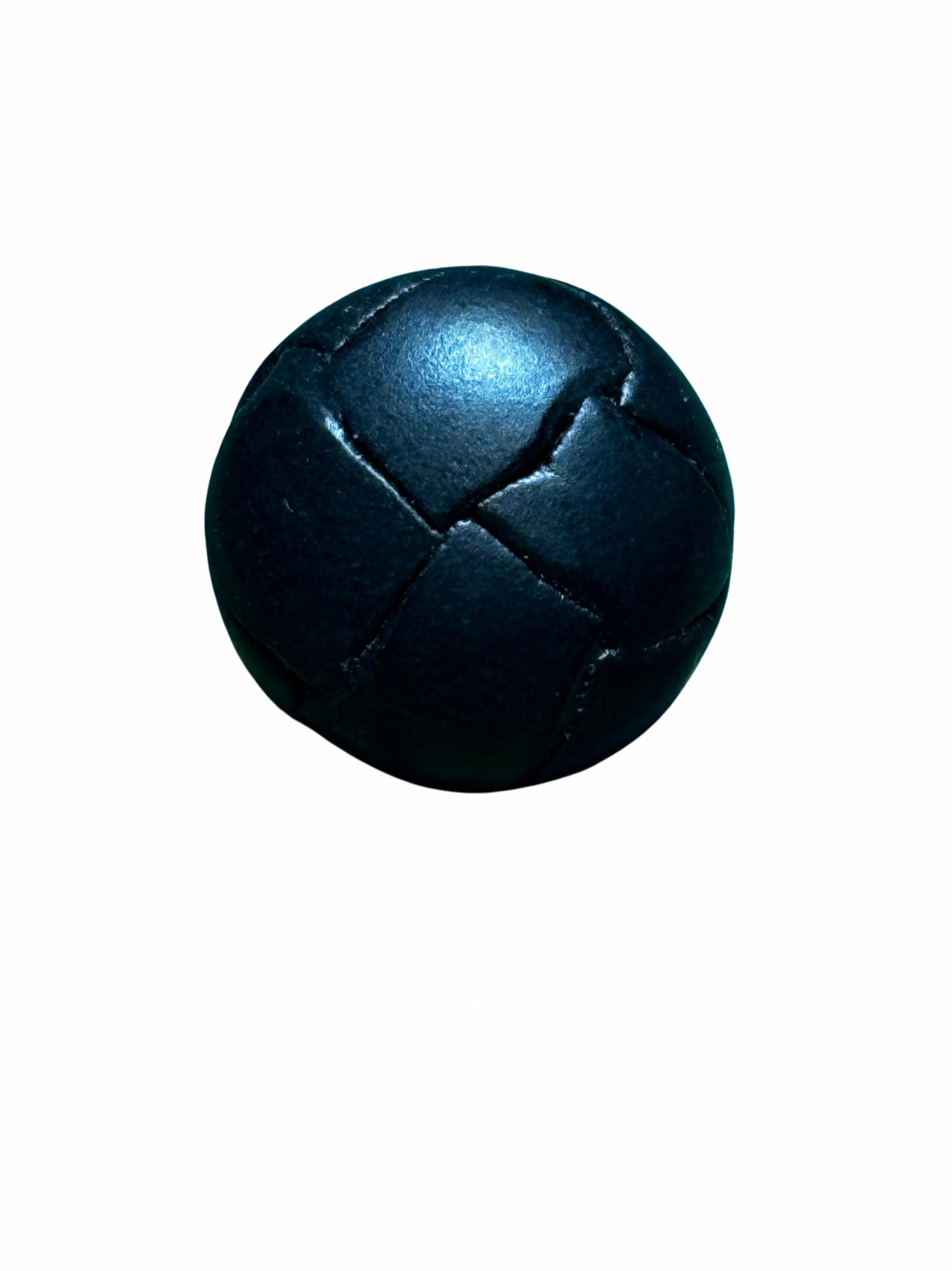 20mm Leather Look Football Shank Button - 4 Colours