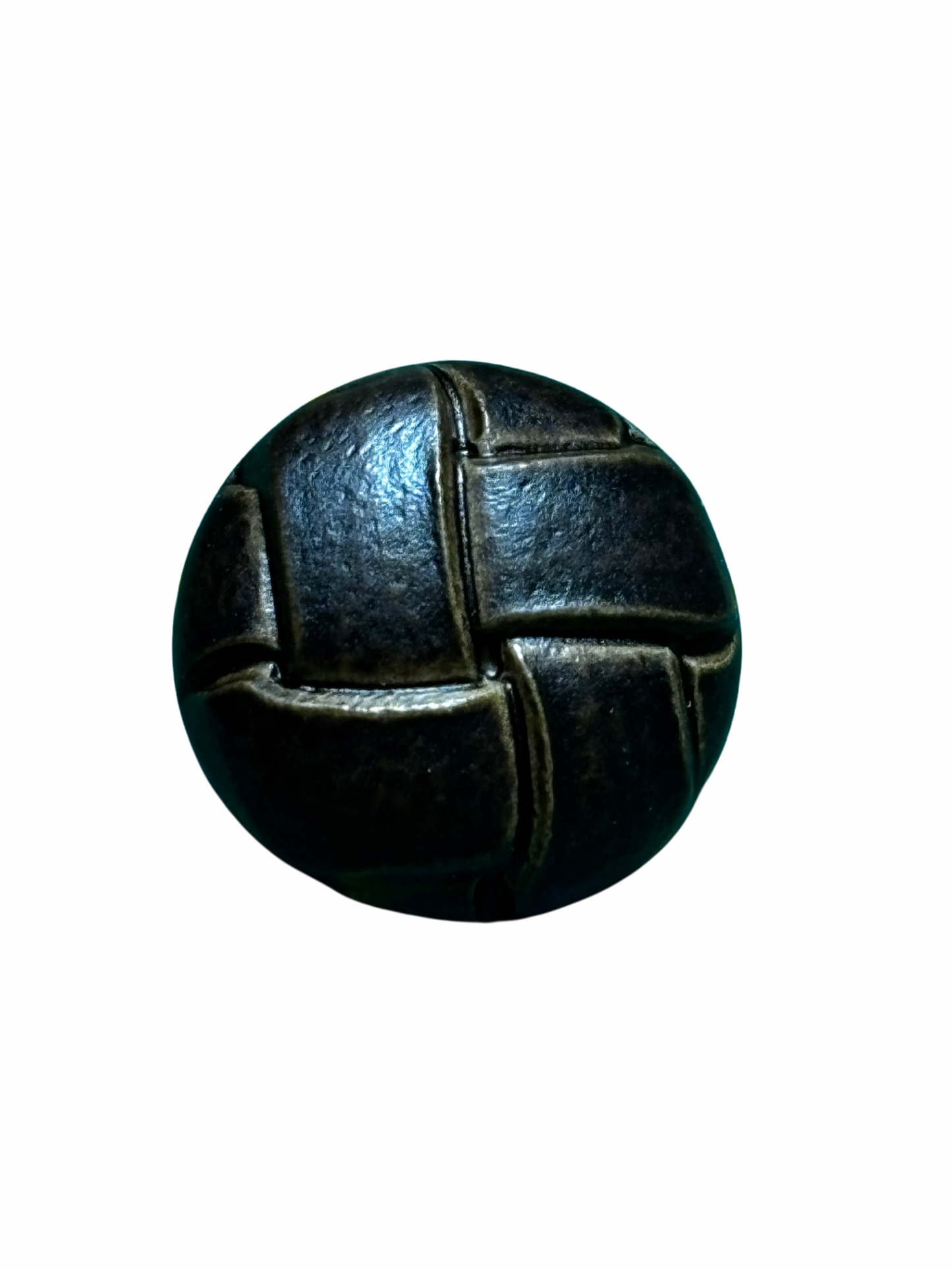 12mm Leather Look Football Shank Button