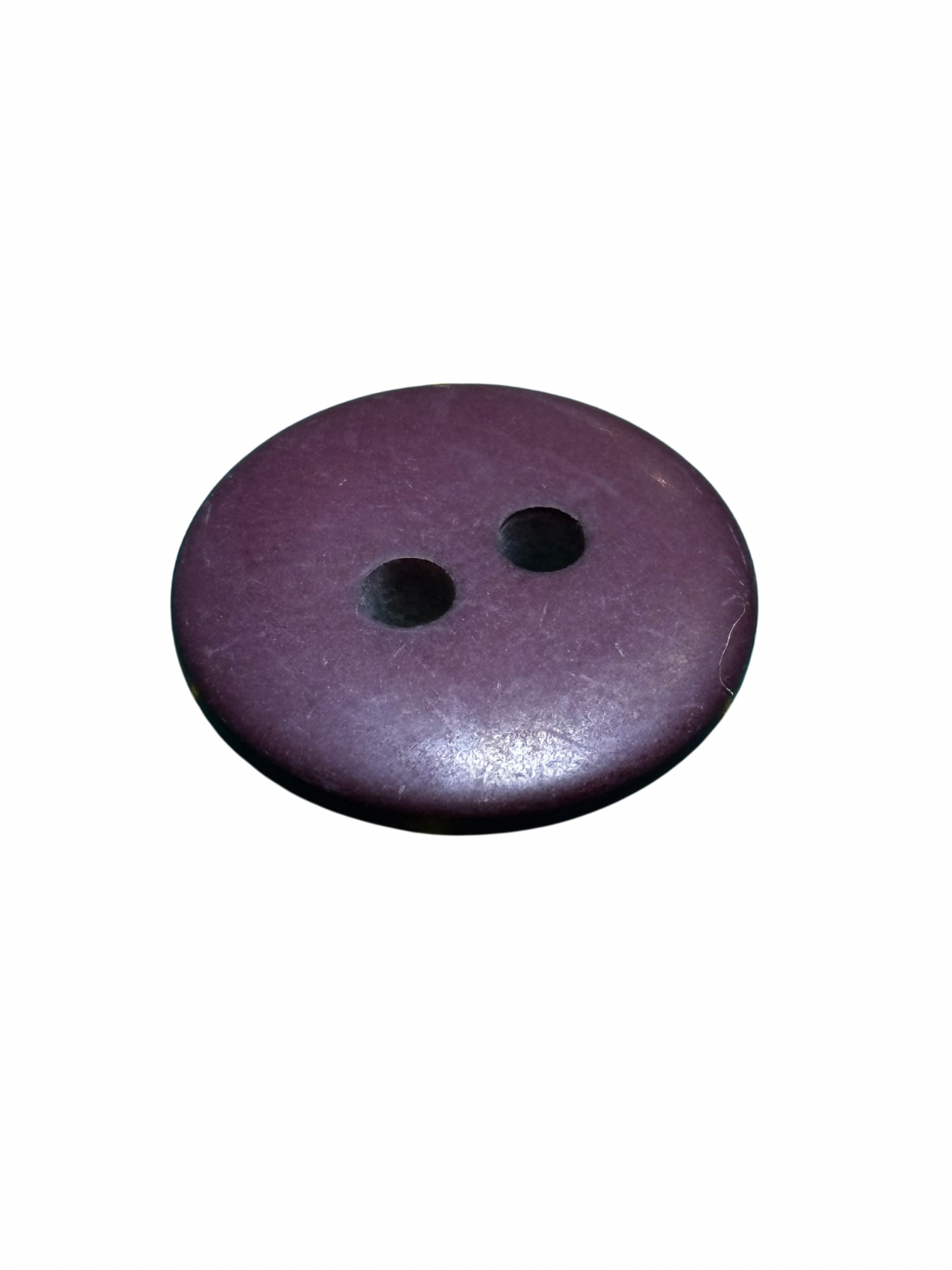 15mm 2 Hole Button - Wine