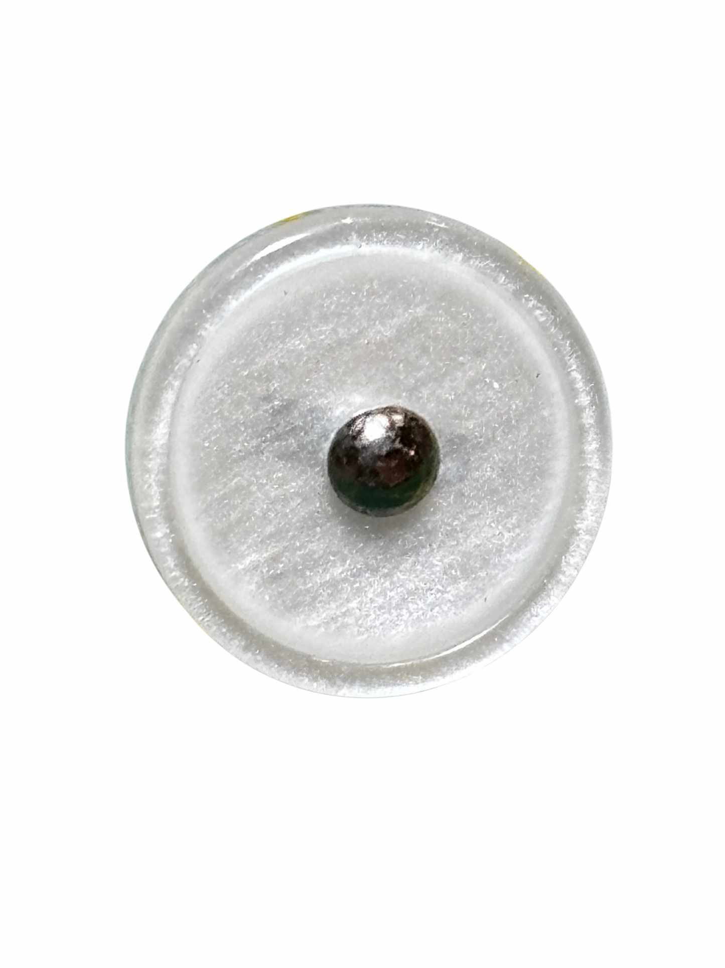 10mm Metal Loop Back Button - Pearl