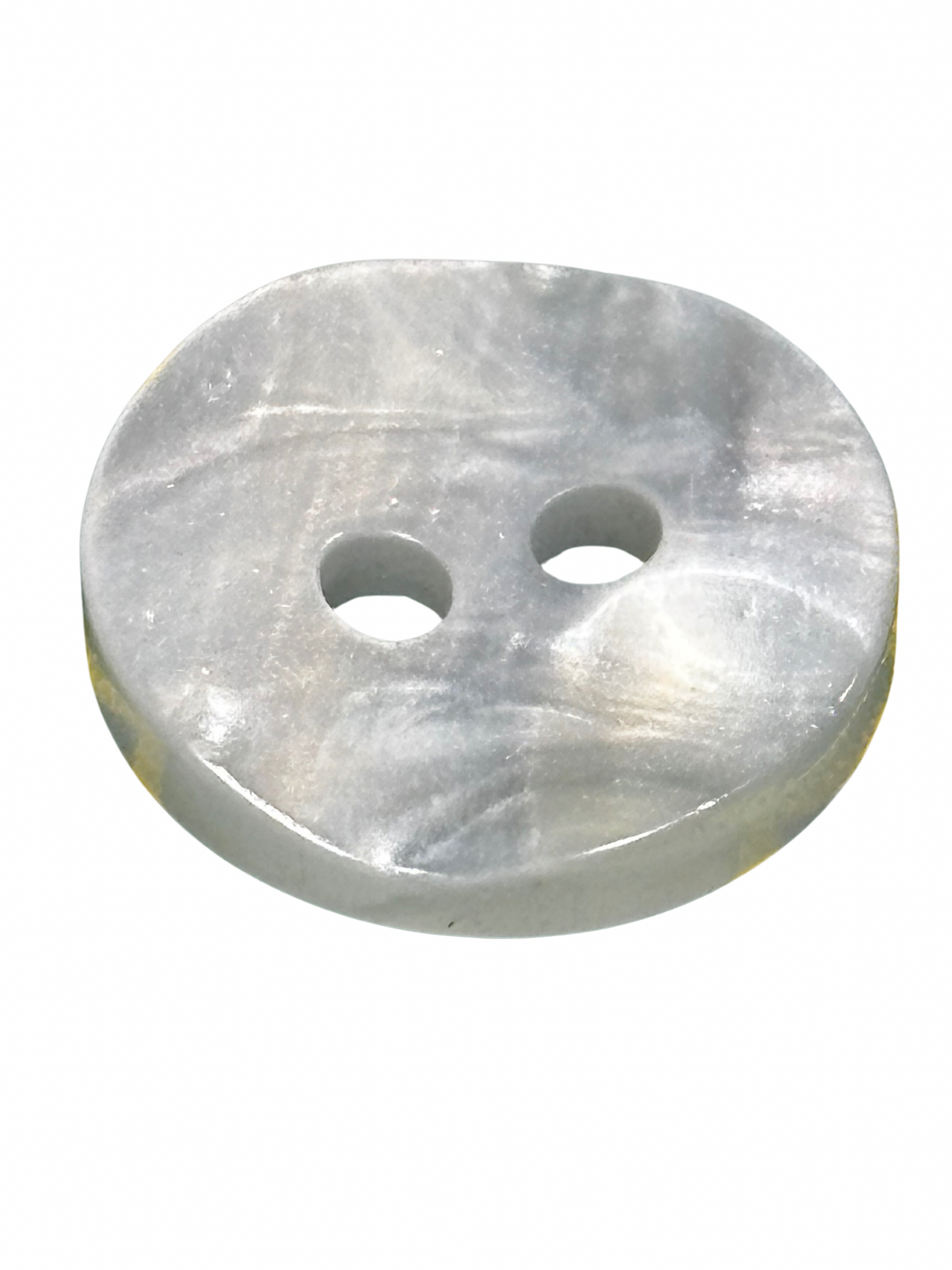 12mm Shiny Button - Ivory