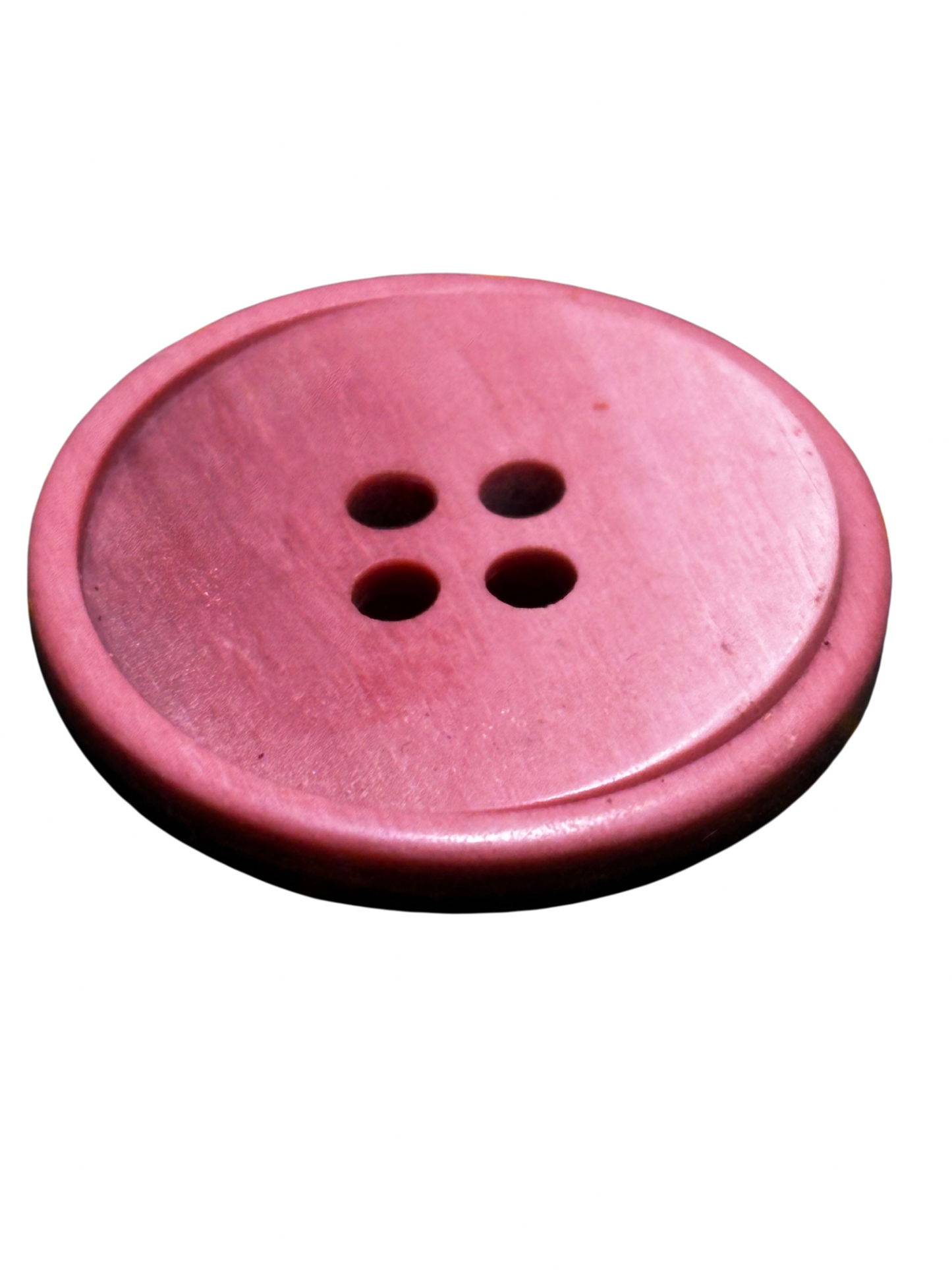 21mm 4 Hole Button - Brushed Mauve