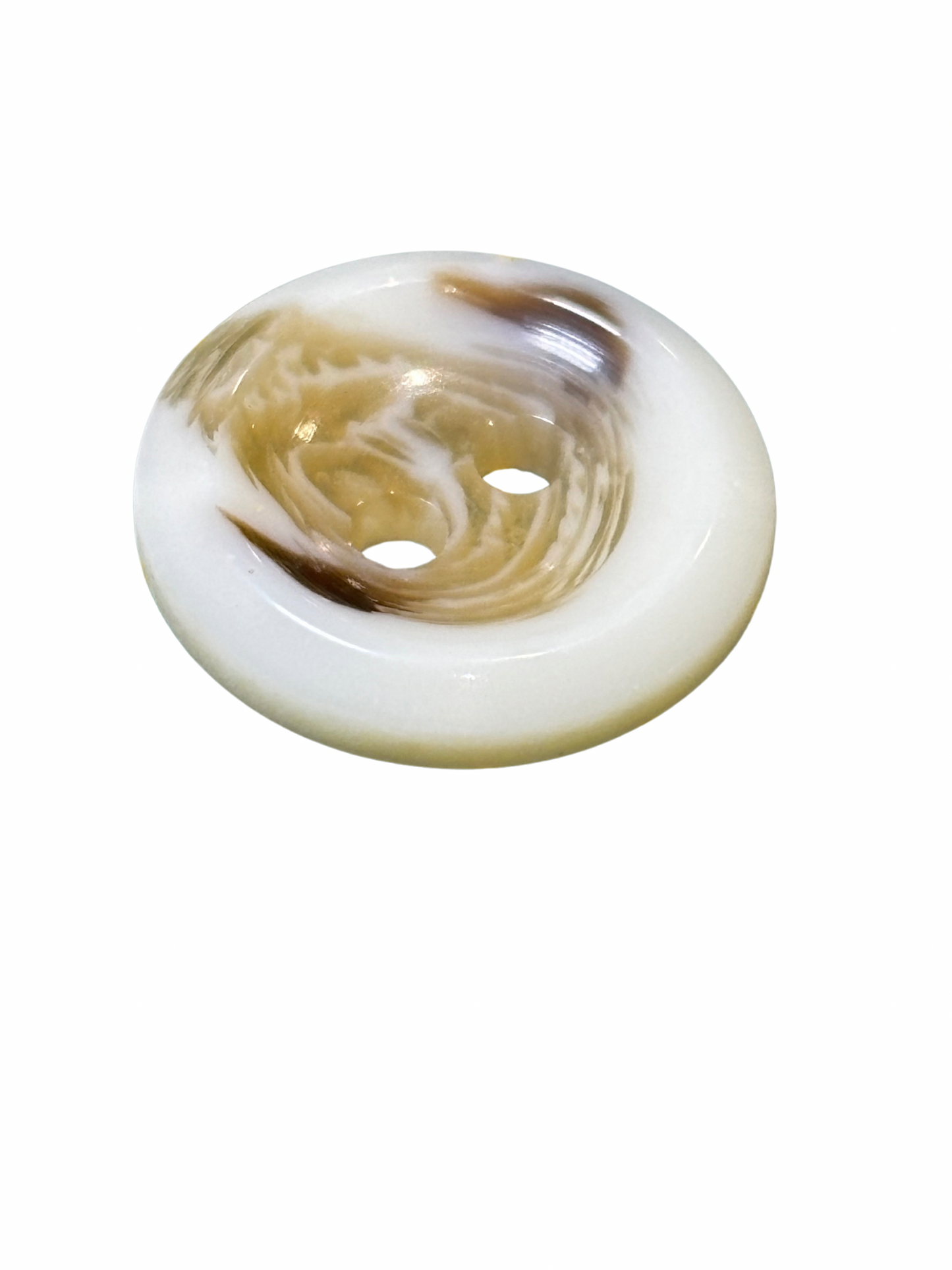 15mm 2 Hole Aran Style Rimmed Button
