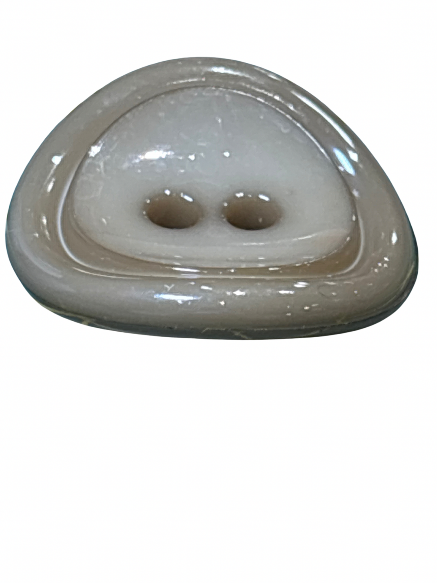 22mm 2 Hole Button - Khaki