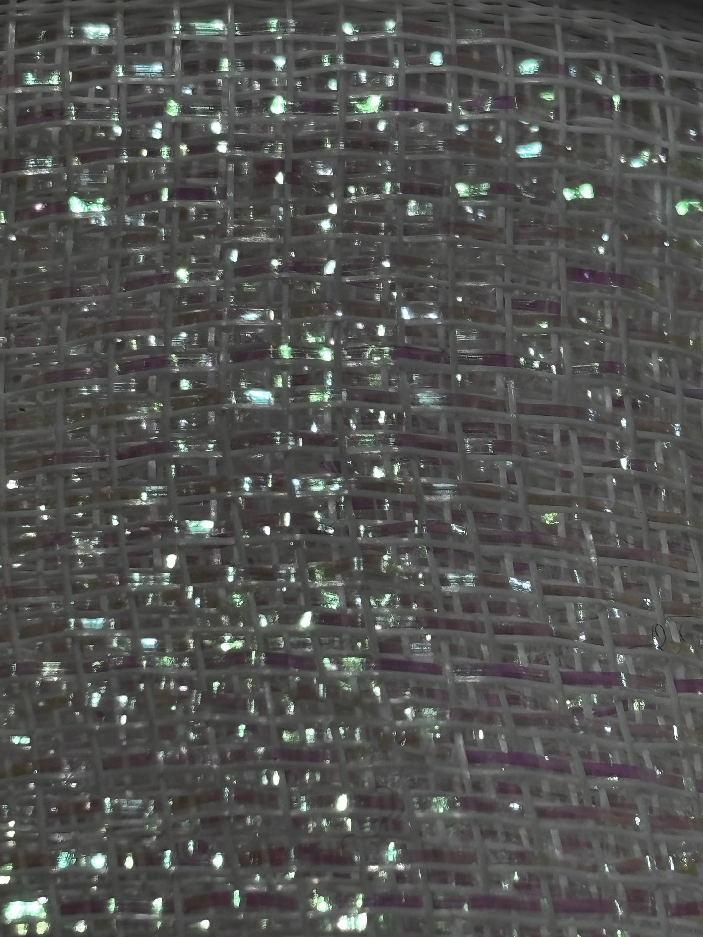 63mm Deco Mesh Trim - Iridescent (Price Per Metre)