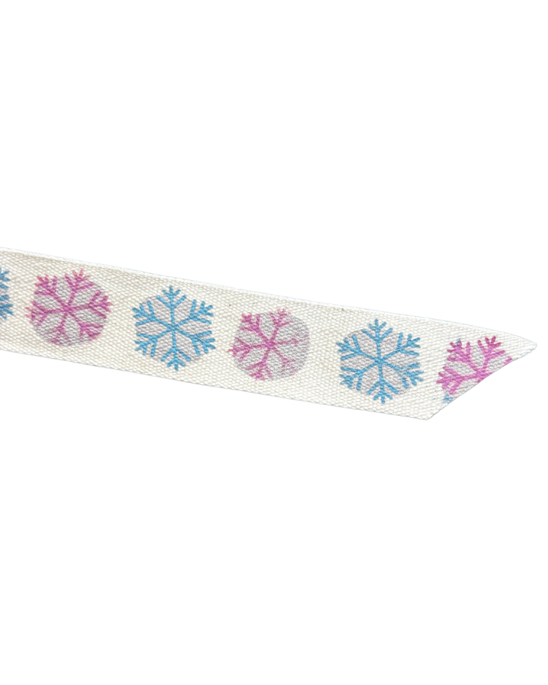16mm Cotton Ribbon - Snowflake (Price Per 25cm)