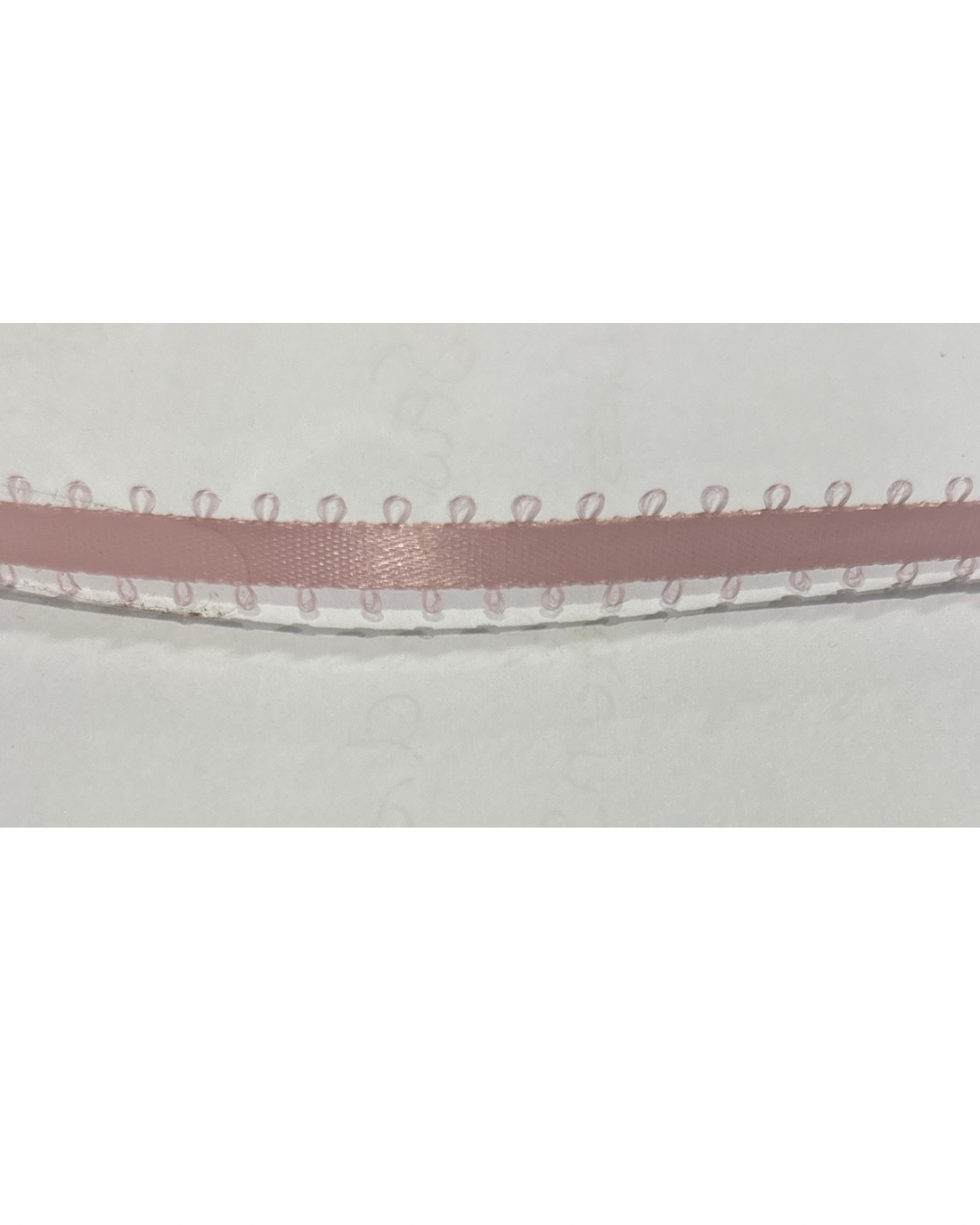 4mm Feather Edge Ribbon - Light Pink (Price per Metre)