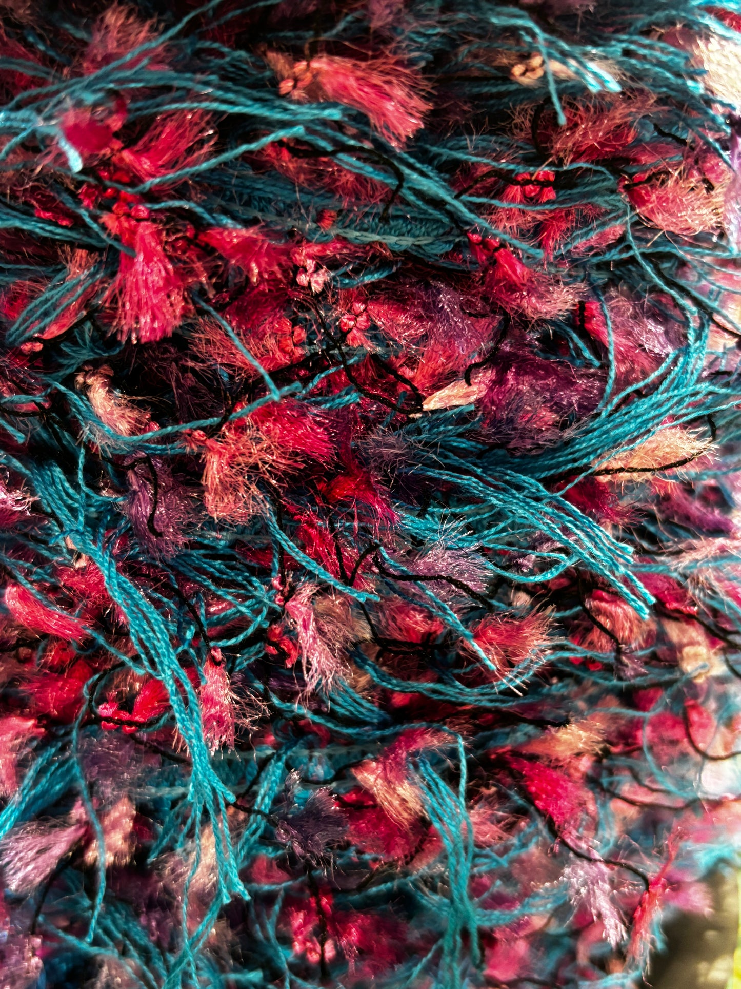 Tassle Fringe Blue/Pink/Purple (Price Per Metre)
