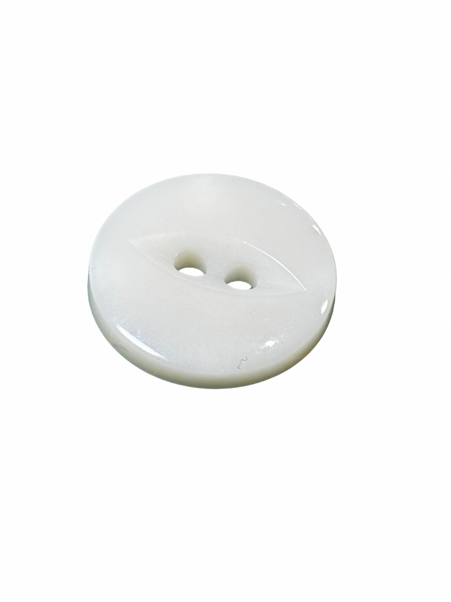 18mm Fish Eye 2 Hole Button - Ivory