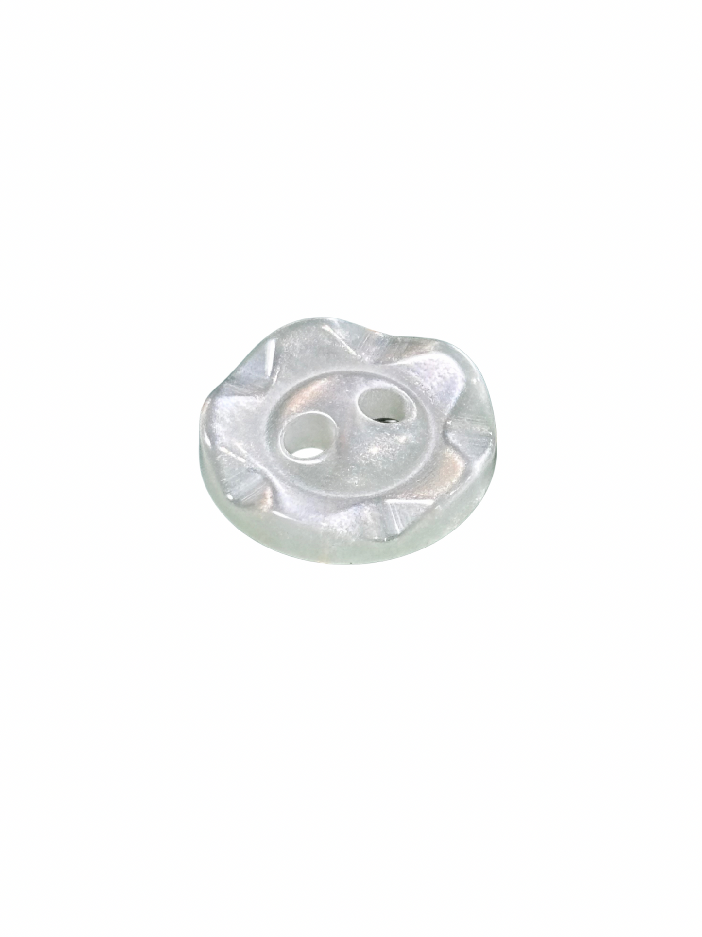 11mm 2 Hole Flower Button - Mint