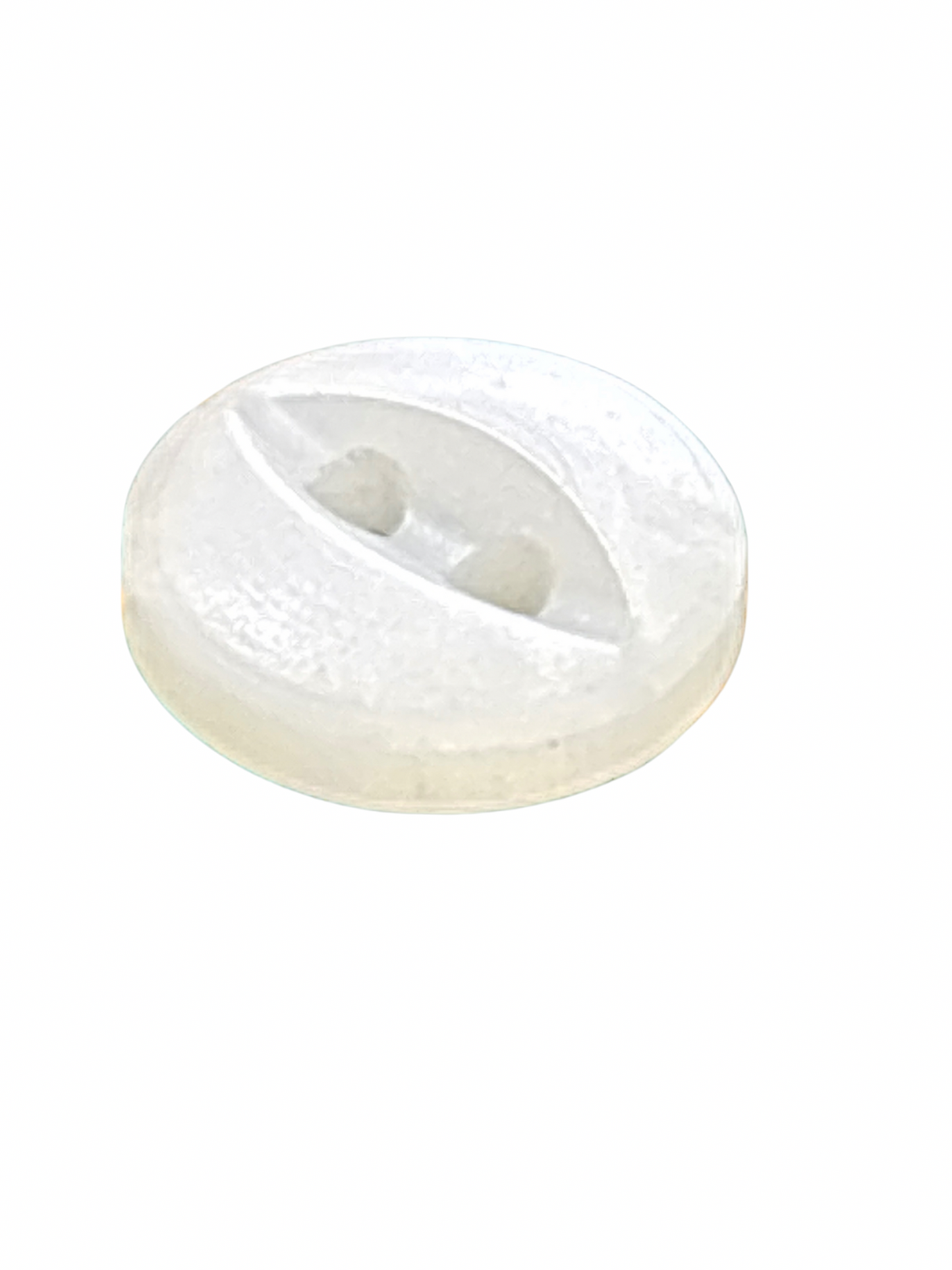 9mm 2 Hole Pearlised Fish Eye Button - Ivory