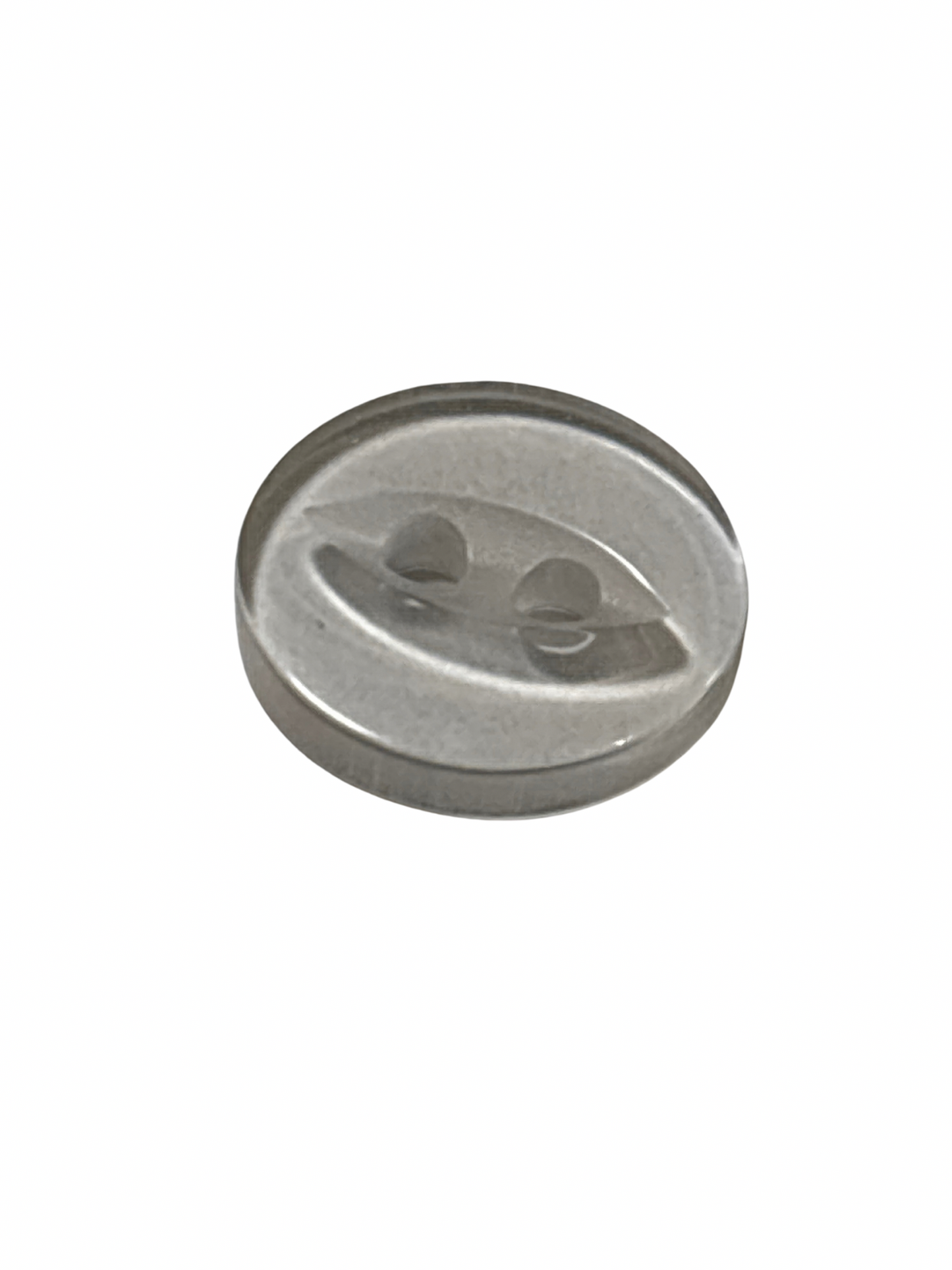 11mm 2 Hole Fish Eye Button - Clear