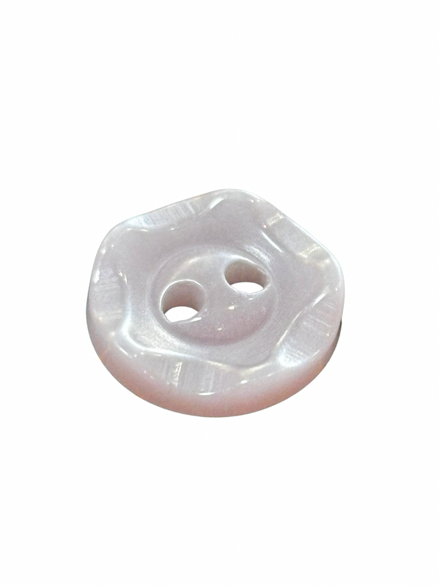 11mm 2 Hole Flower Button - Pink
