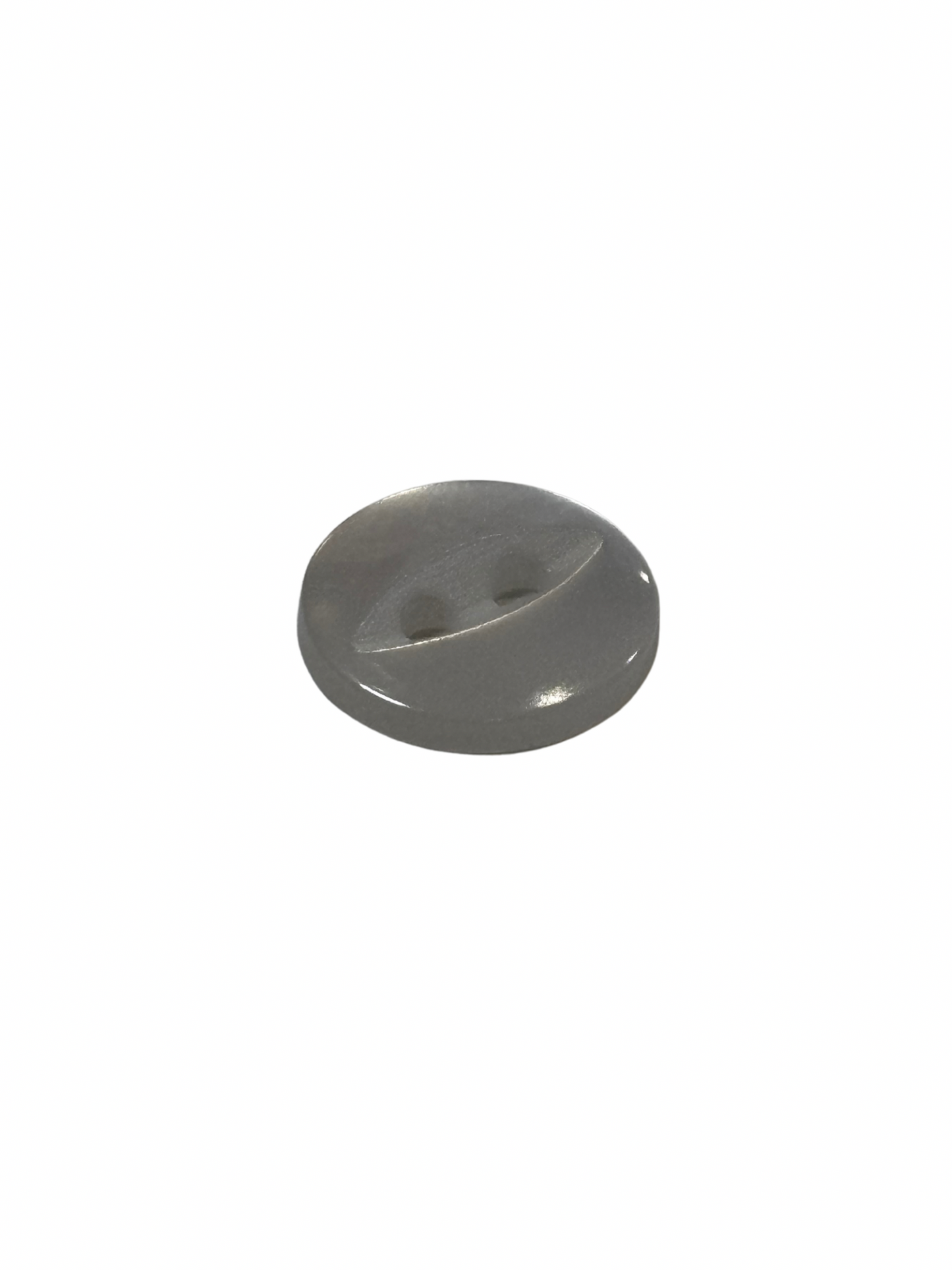 11mm 2 Hole Fish Eye Button - White