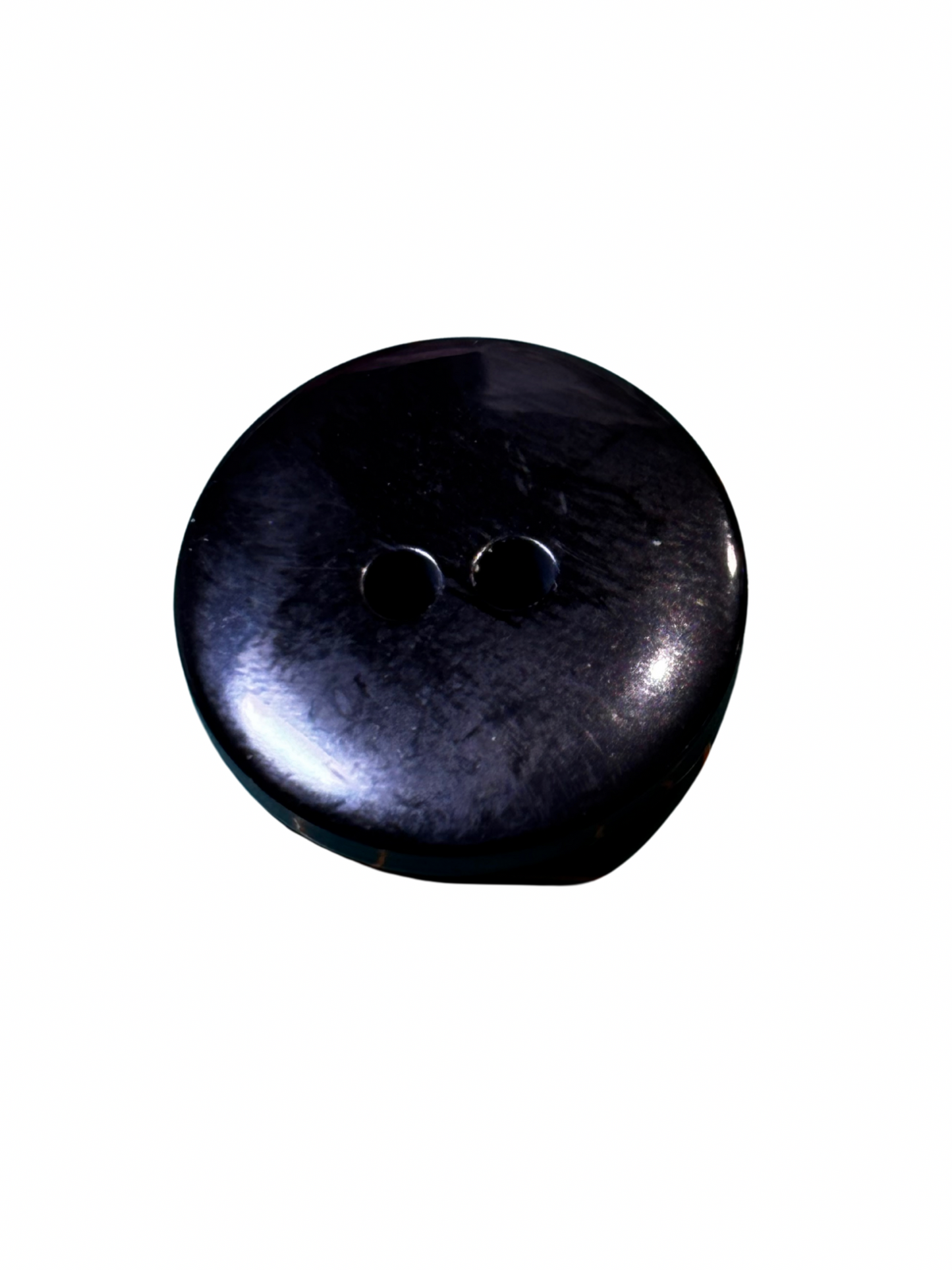 18mm 2 Hole Chunky Button - Black