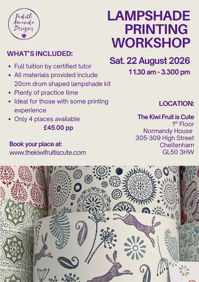 Lampshade Printing Workshop 22/08/26