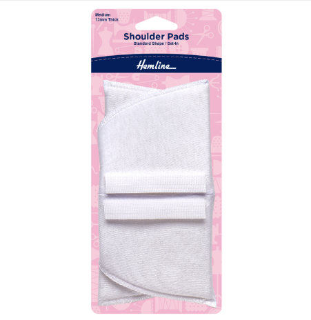 Standard Set In Shoulder Pads - 2 Colours, 4 Sizes