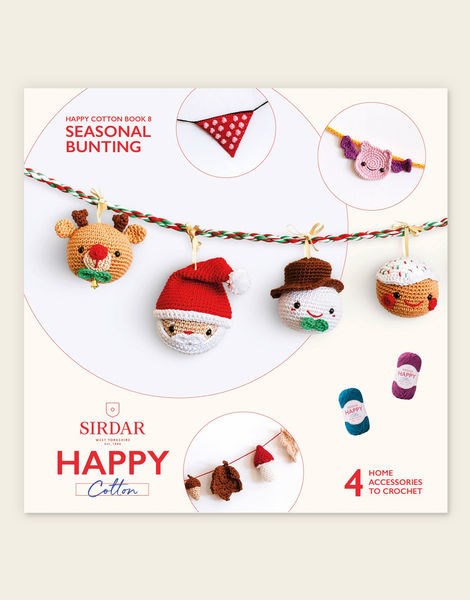 Happy Cotton Seasonal Bunting Crochet Pattern Book 2